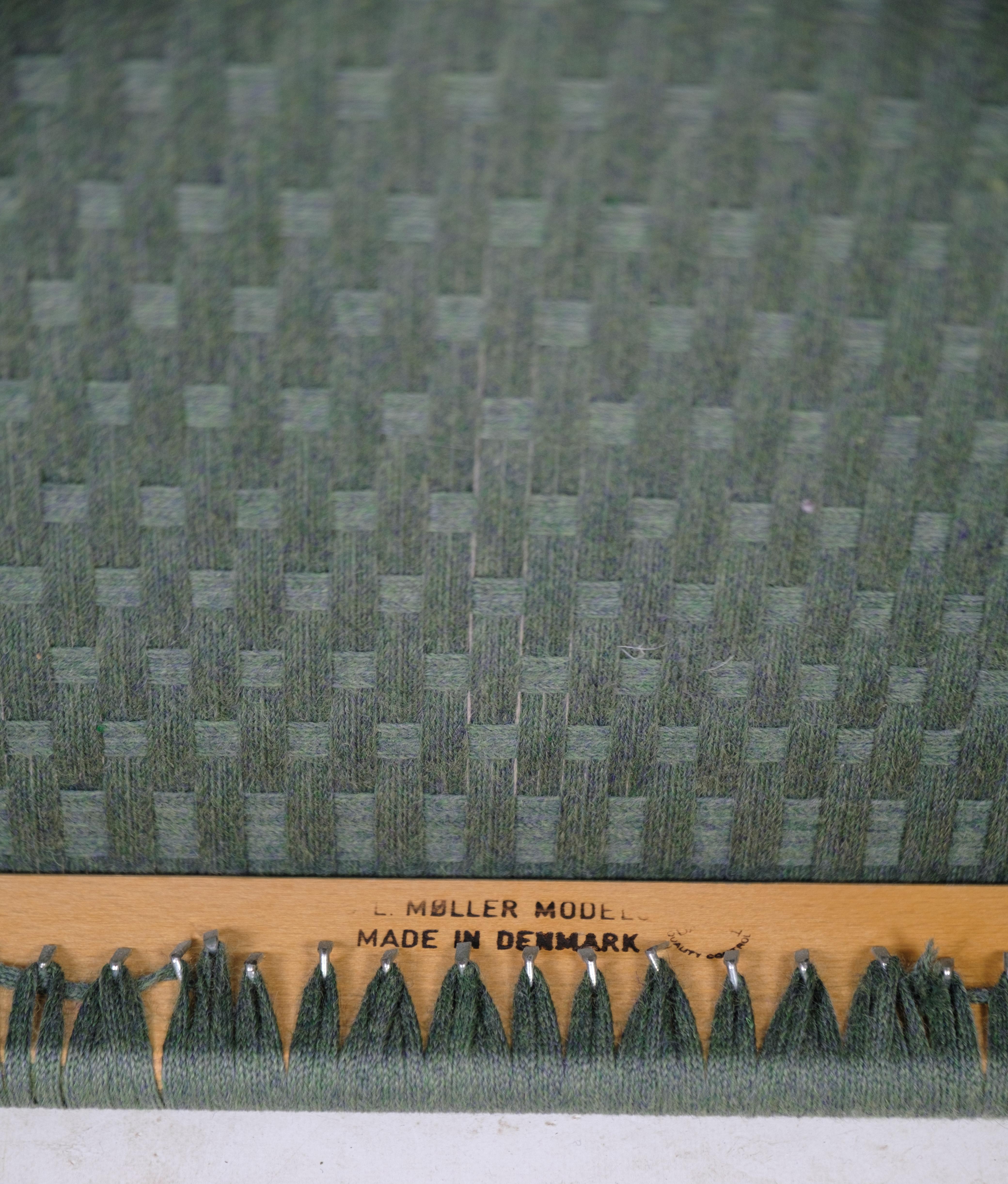 Papercord Set of Four Dining Chairs, Model 79, Niels O. Møller, J.L. Møller Furniture Fact