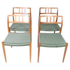 Set of Four Dining Chairs, Model 79, Niels O. Møller, J.L. Møller Furniture Fact