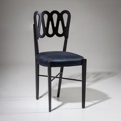 Ensemble de quatre chaises de salle à manger, Model No Ponti pour Montina, Italie, 1969
