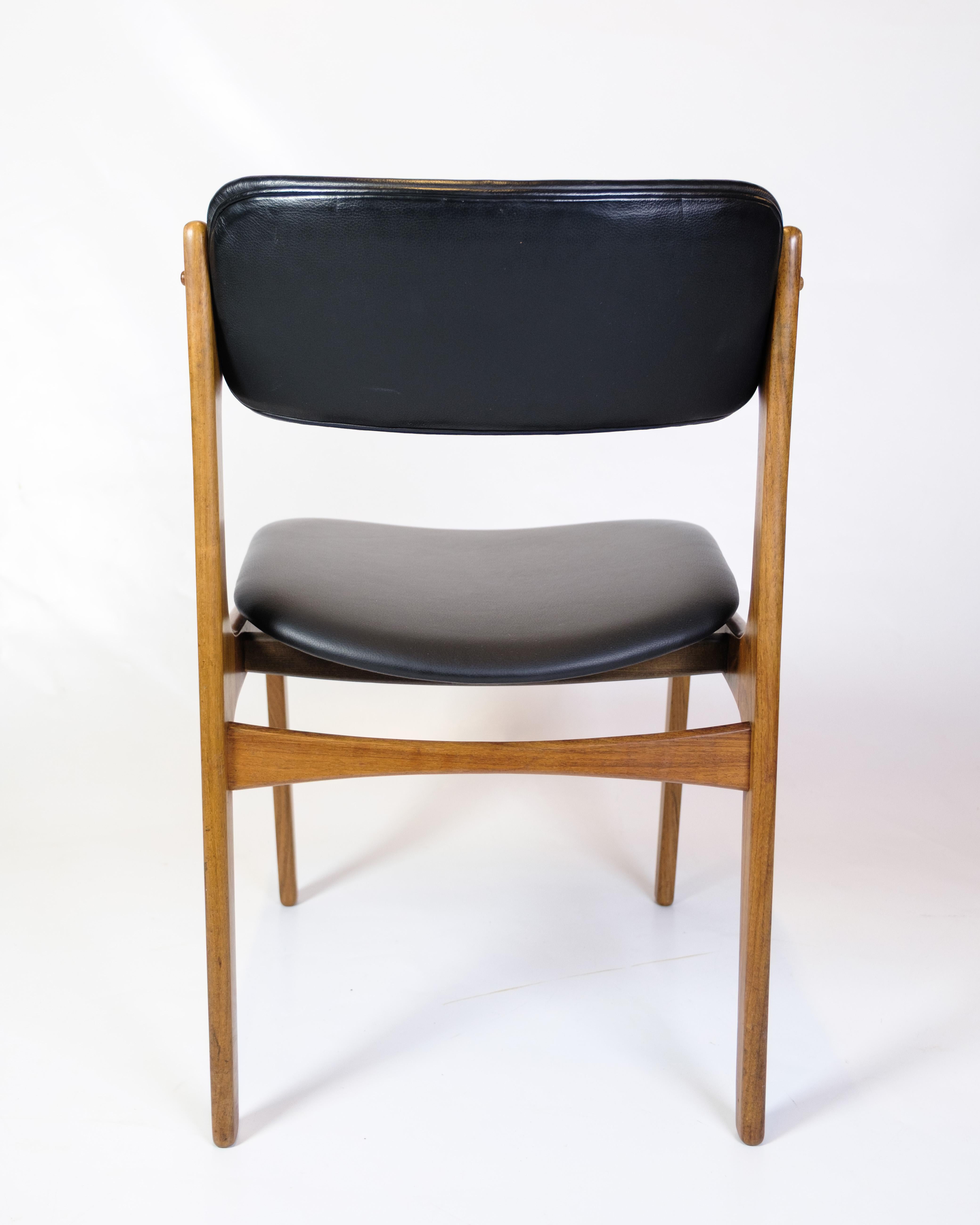Ensemble de quatre chaises de salle à manger modèle OD 49 en bois de rose par Erik Buch dans les années 1950 Bon état - En vente à Lejre, DK