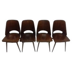 Set of Four Dining Chairs or Thonet, 1960s