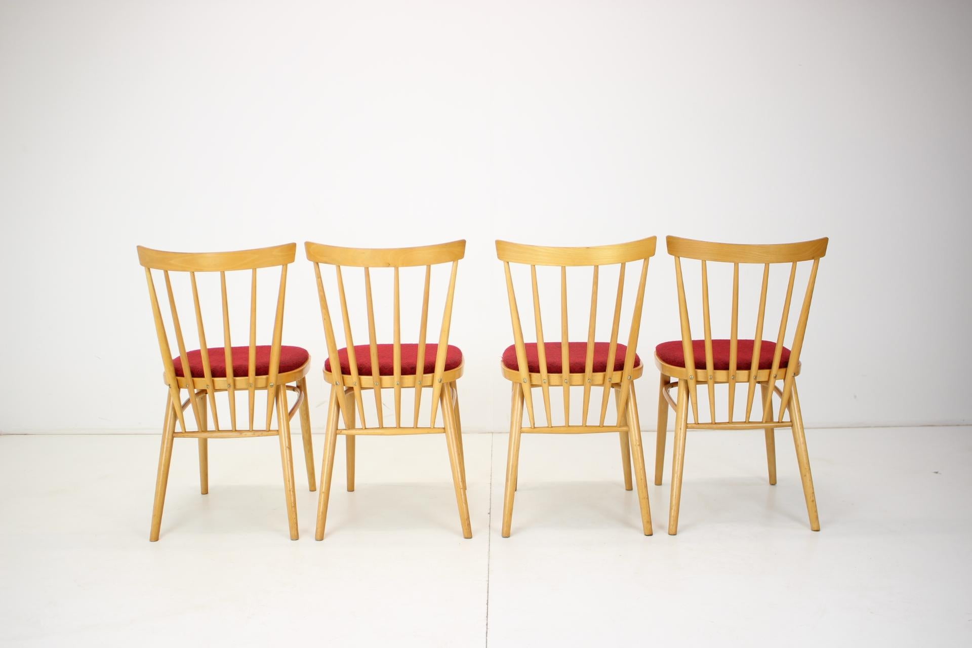 Set of Four Dining Chairs/Tatra Pravenec, 1970's In Good Condition For Sale In Praha, CZ