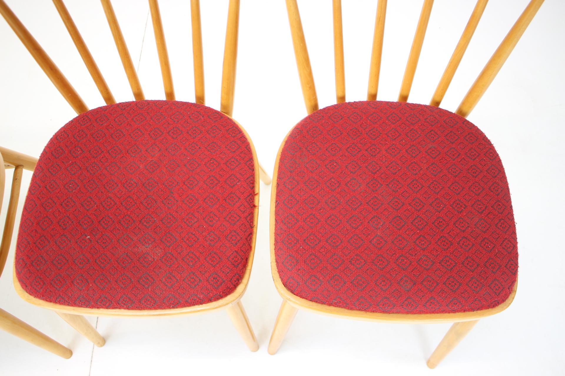 Set of Four Dining Chairs/Tatra Pravenec, 1970's For Sale 2