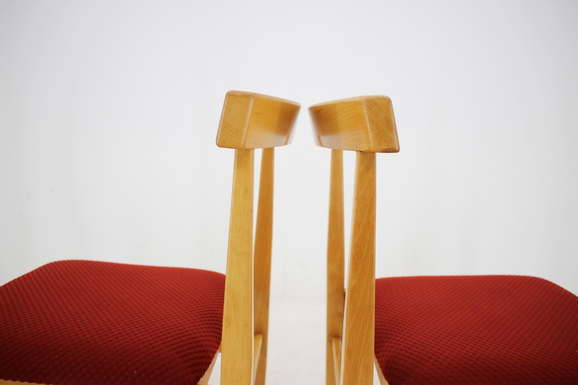 Fin du 20e siècle Ensemble de quatre chaises de salle à manger, Thon, années 1970 en vente