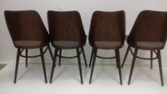 Set aus vier Esszimmerstühlen oder Thonet, 1960er Jahre