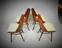 Set of Four Dining Chairs, Ton, Designed by Oswald Haerdtl, 1950s, Expo 58