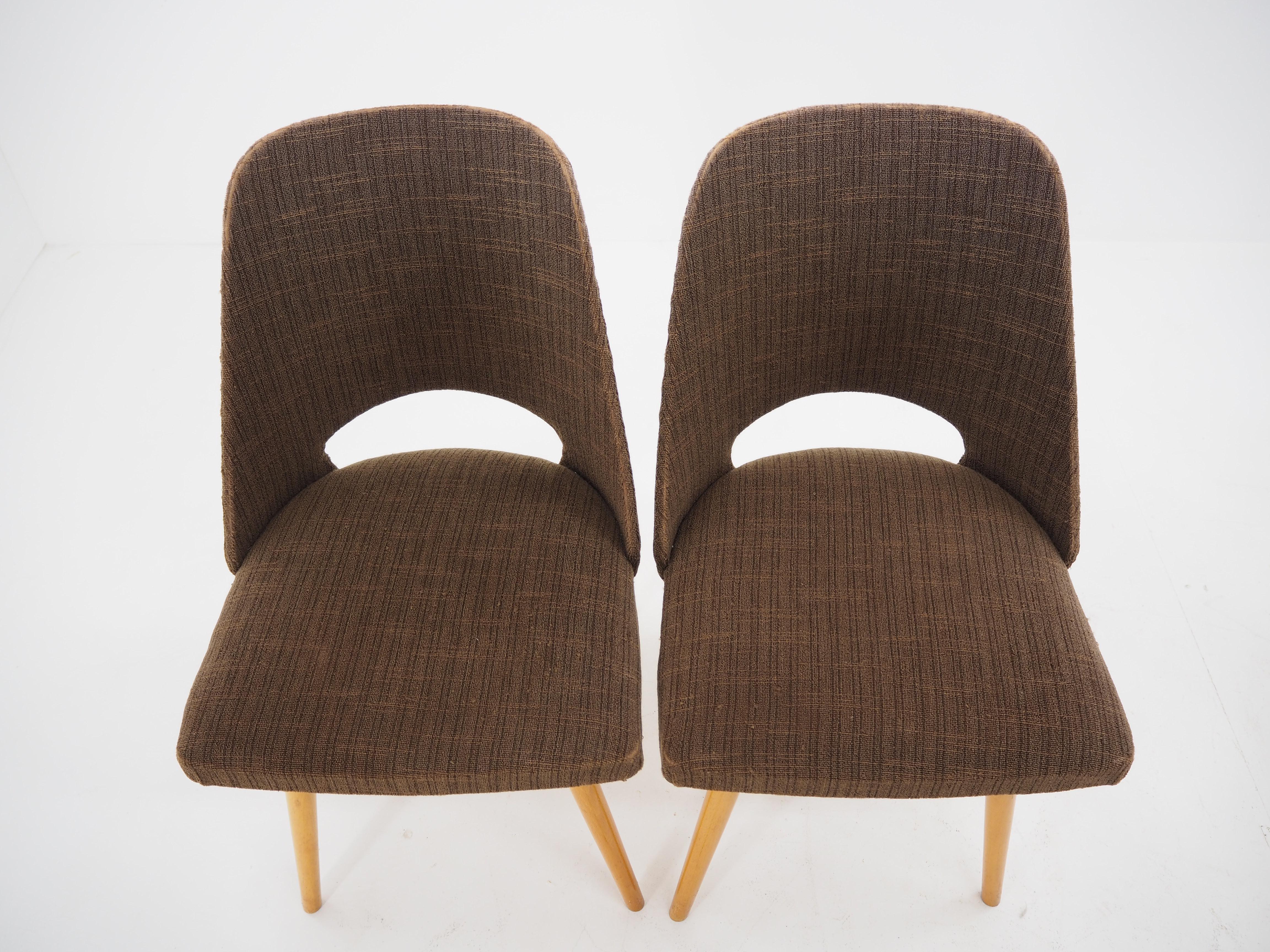 Mid-20th Century Set of Four Dining Chairs, Ton, Designed by Oswald Haerdtl, 1950s, Expo 58