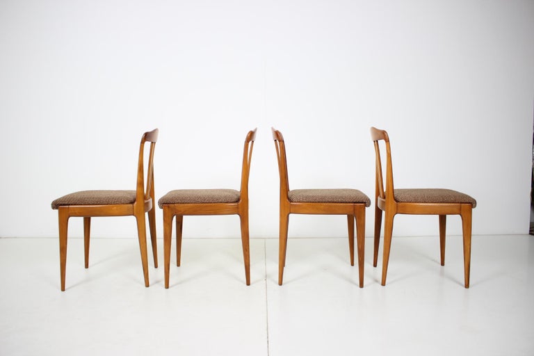 Mid-Century Modern Set of Four Dining Chairs, 1960s For Sale