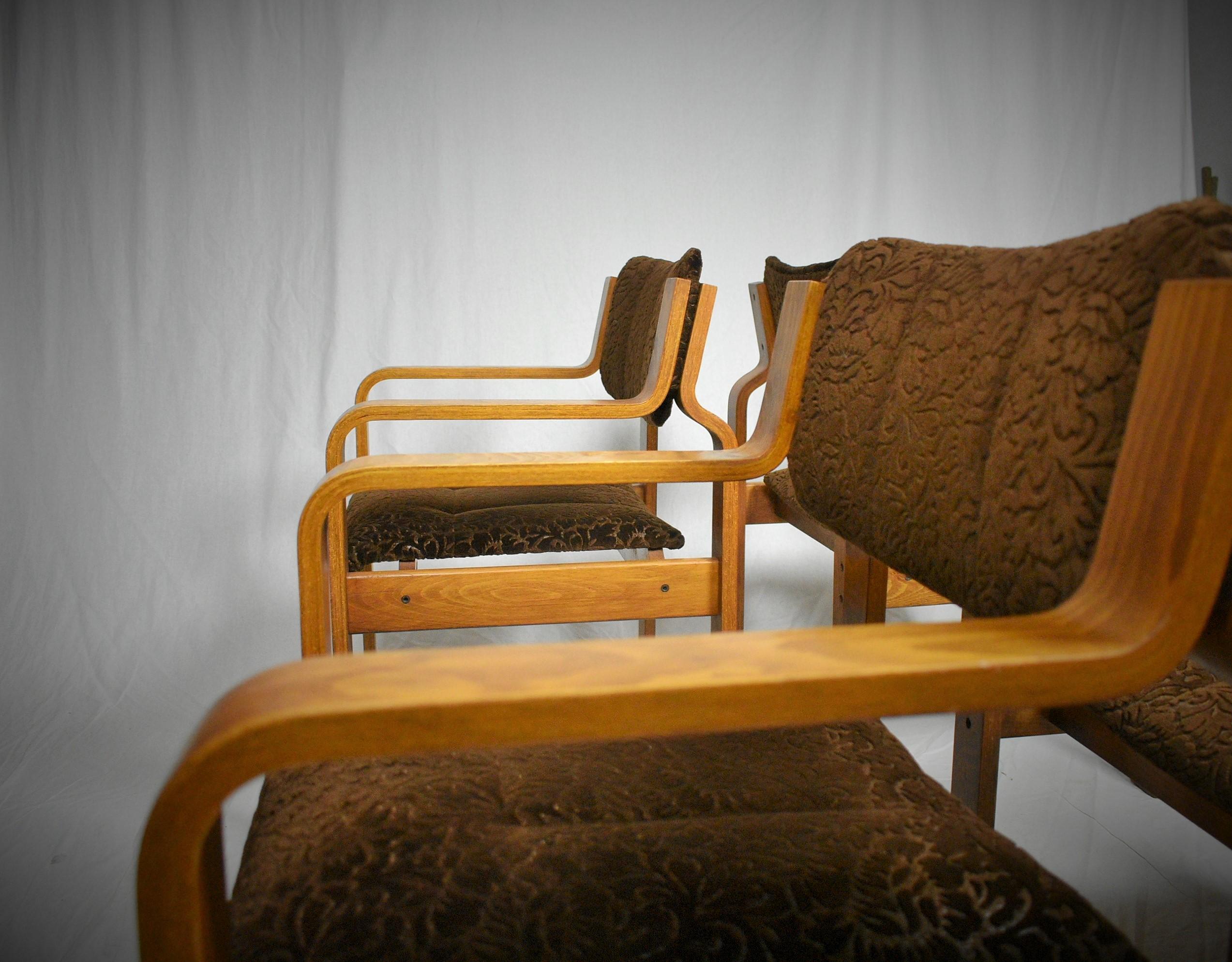 Set of Four Dining / Office Chairs by Ludvik Volak, 1960s For Sale 11