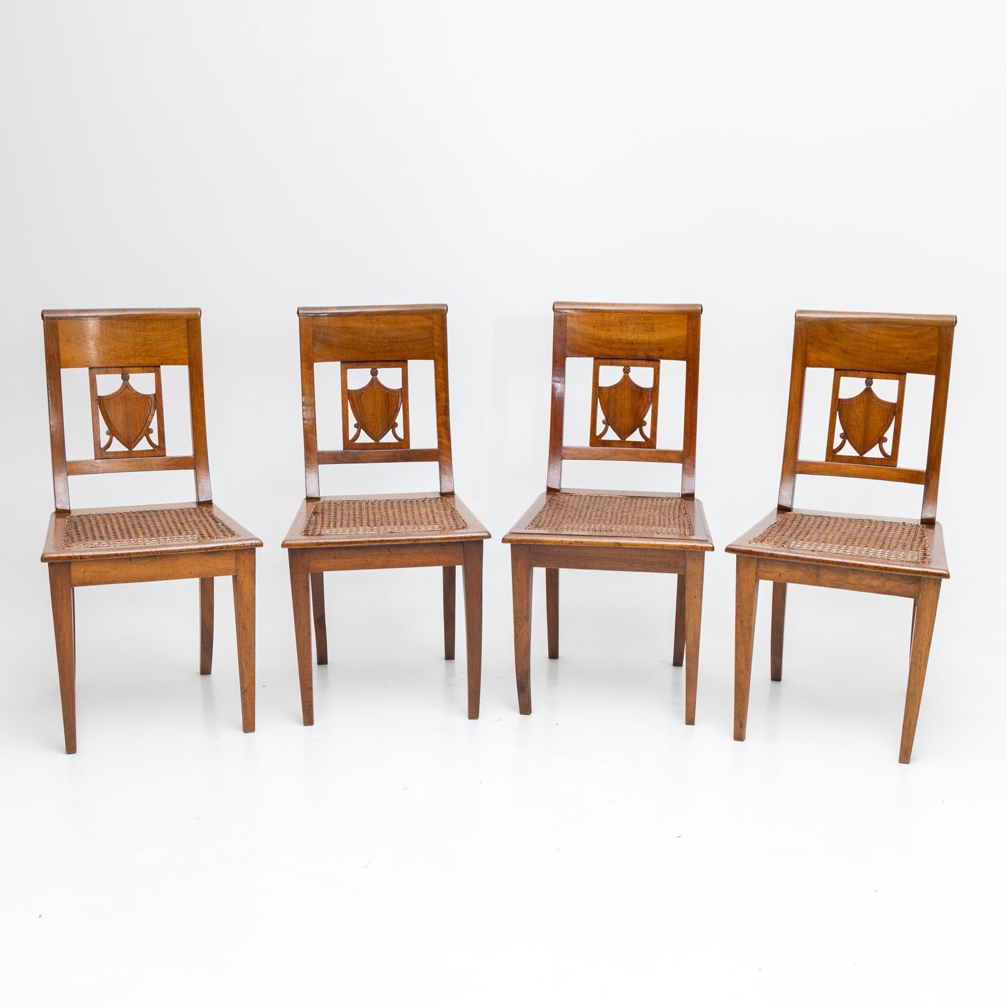 Set of Four Dining Room Chairs, 19th Century 1