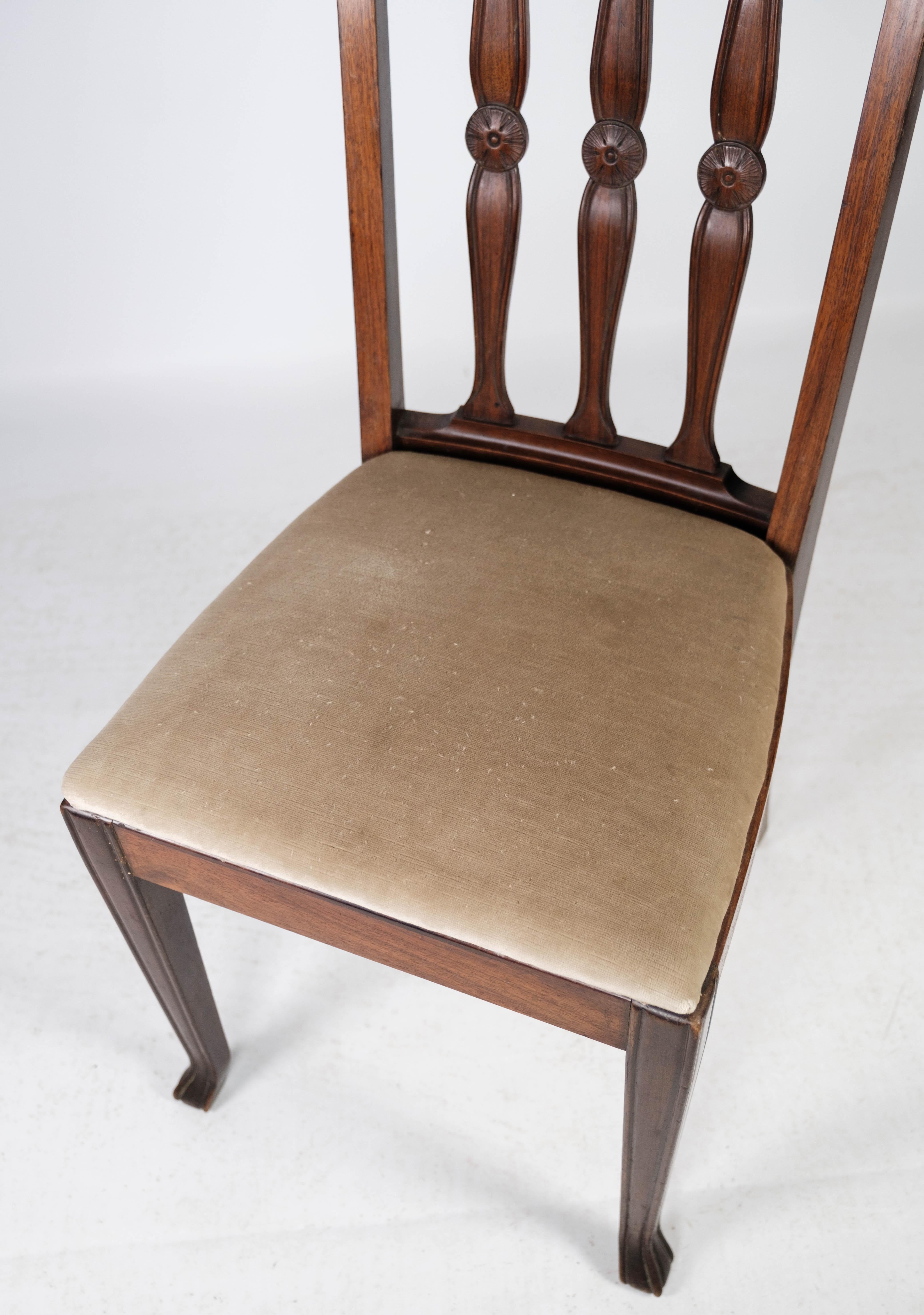 Set of Four Dining Room Chairs in Rosewood, 1920s For Sale 1