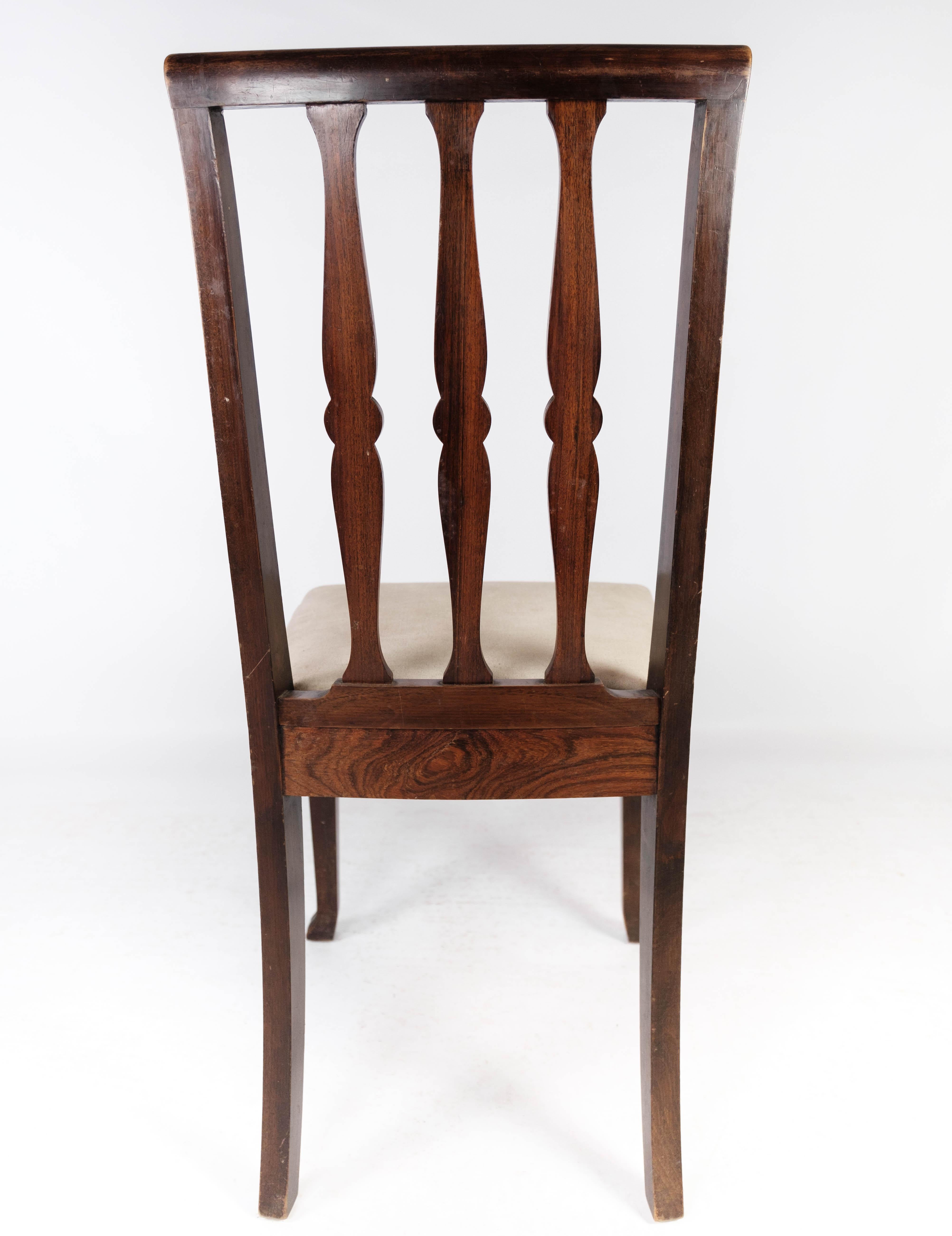 Set of Four Dining Room Chairs in Rosewood, 1920s For Sale 3