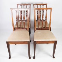 Set Of 4 Dining Room Chairs Made In Rosewood From 1920s