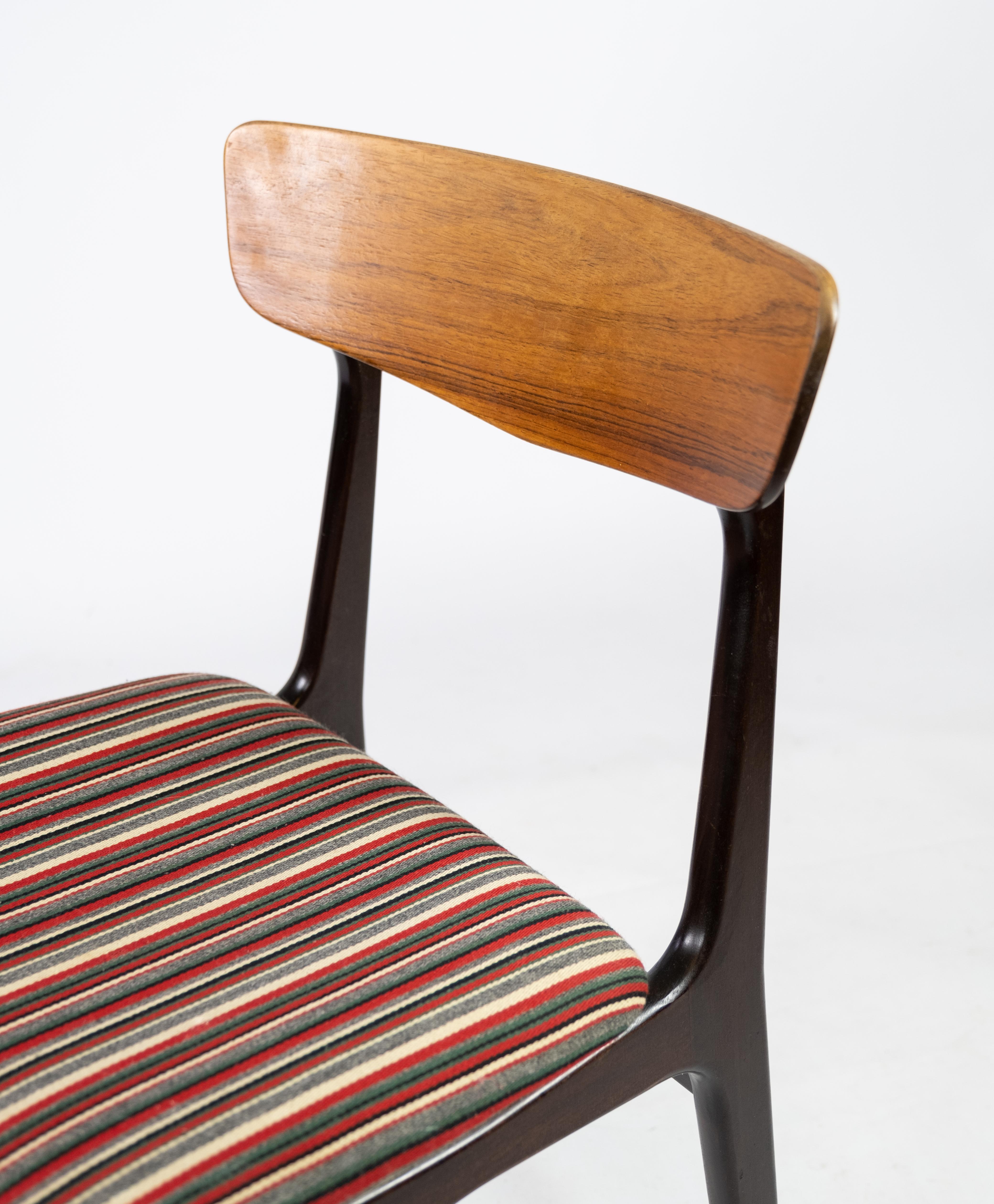 Scandinavian Modern Dining Room Chair in Rosewood of Danish Design, 1960s For Sale
