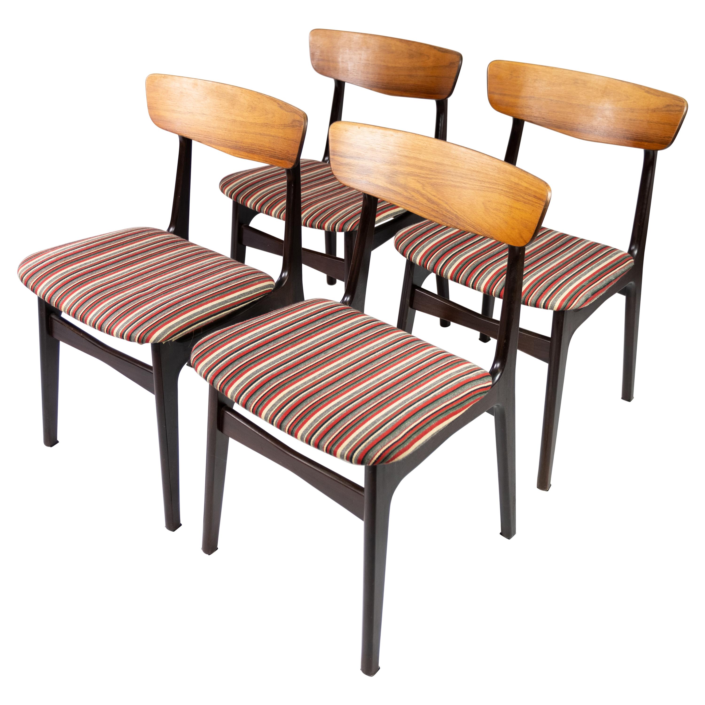 Set of Four Dining Room Chairs in Rosewood of Danish Design, 1960s
