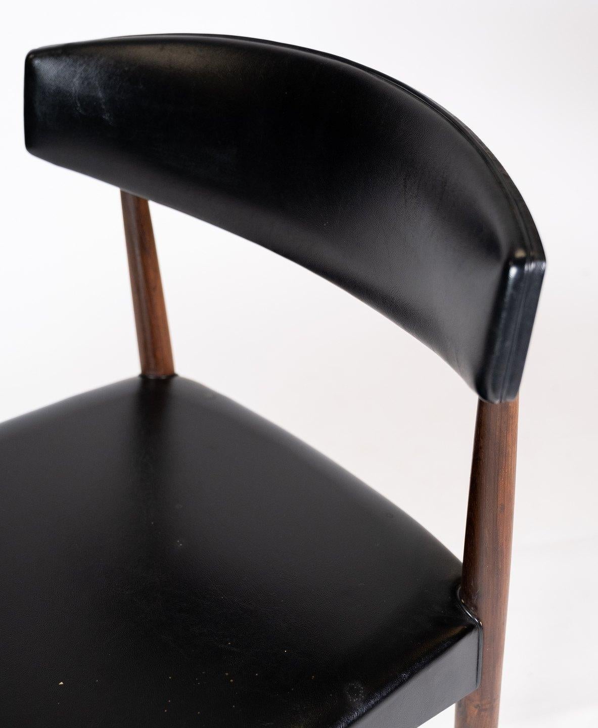 Danish Set of Four Dining Chairs Made In Rosewood From 1960s For Sale