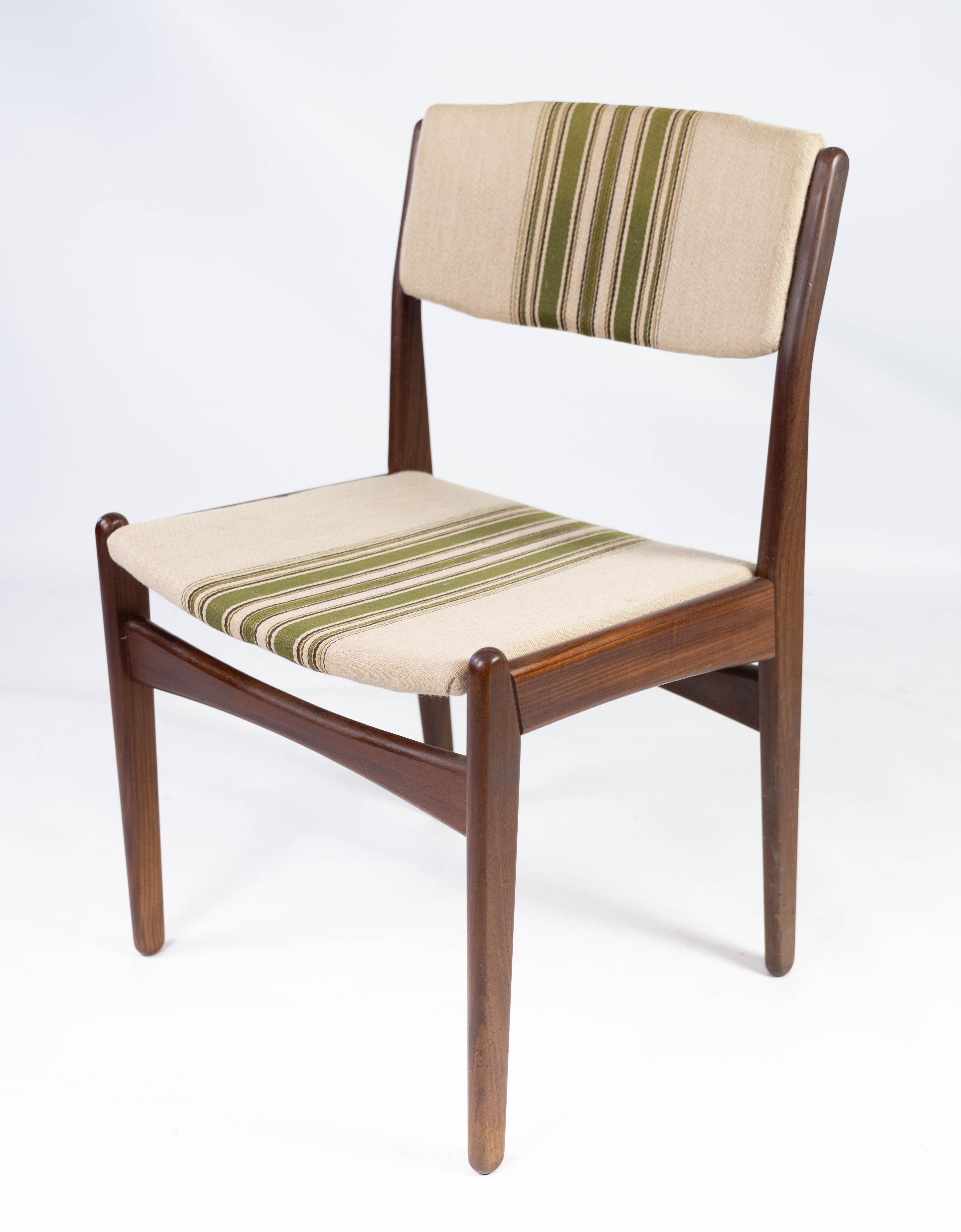 Set of Four Dining Room Chairs in Teak by Erik Buch, 1960 1