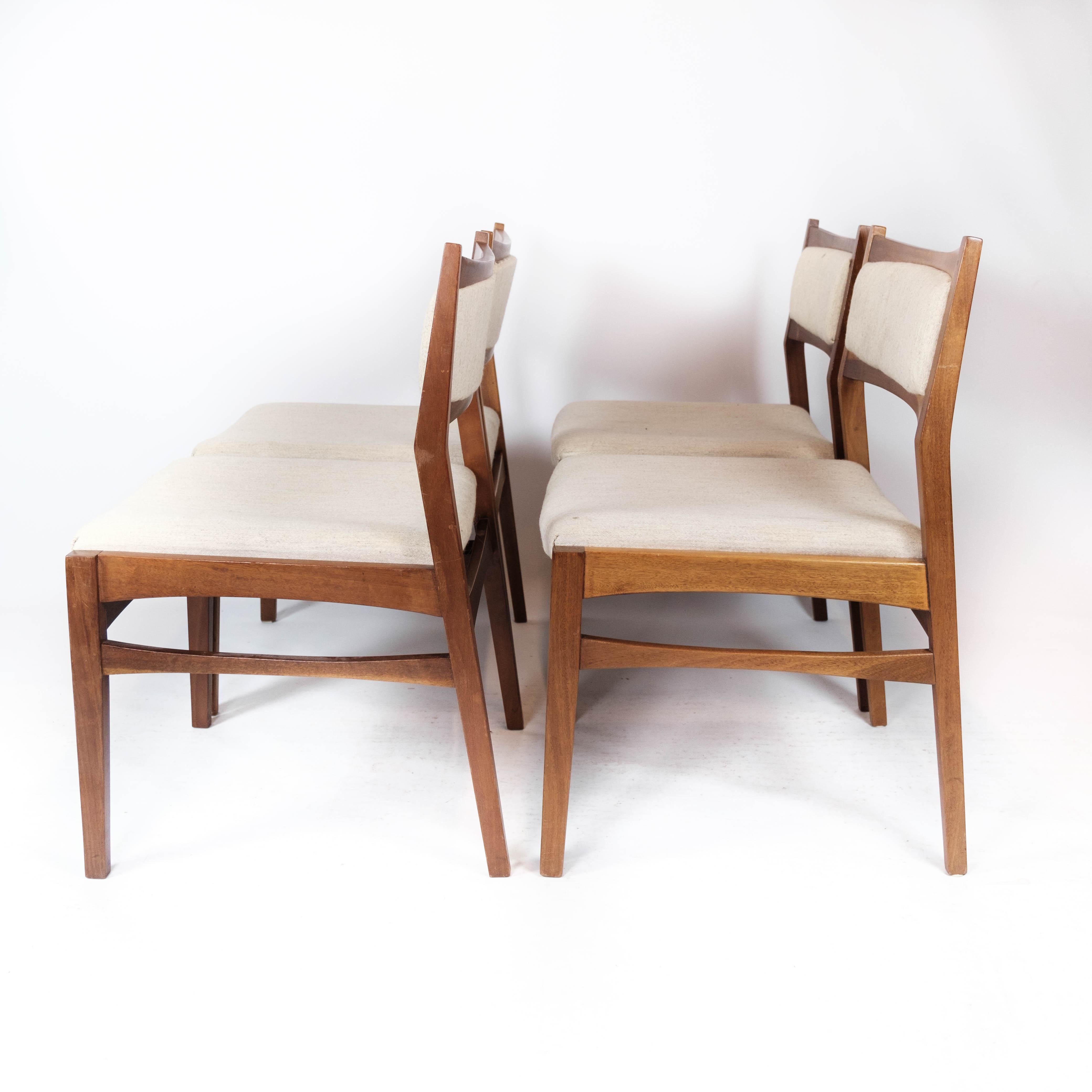 Set of Four Dining Room Chairs in Teak of Danish Design, 1960s 4