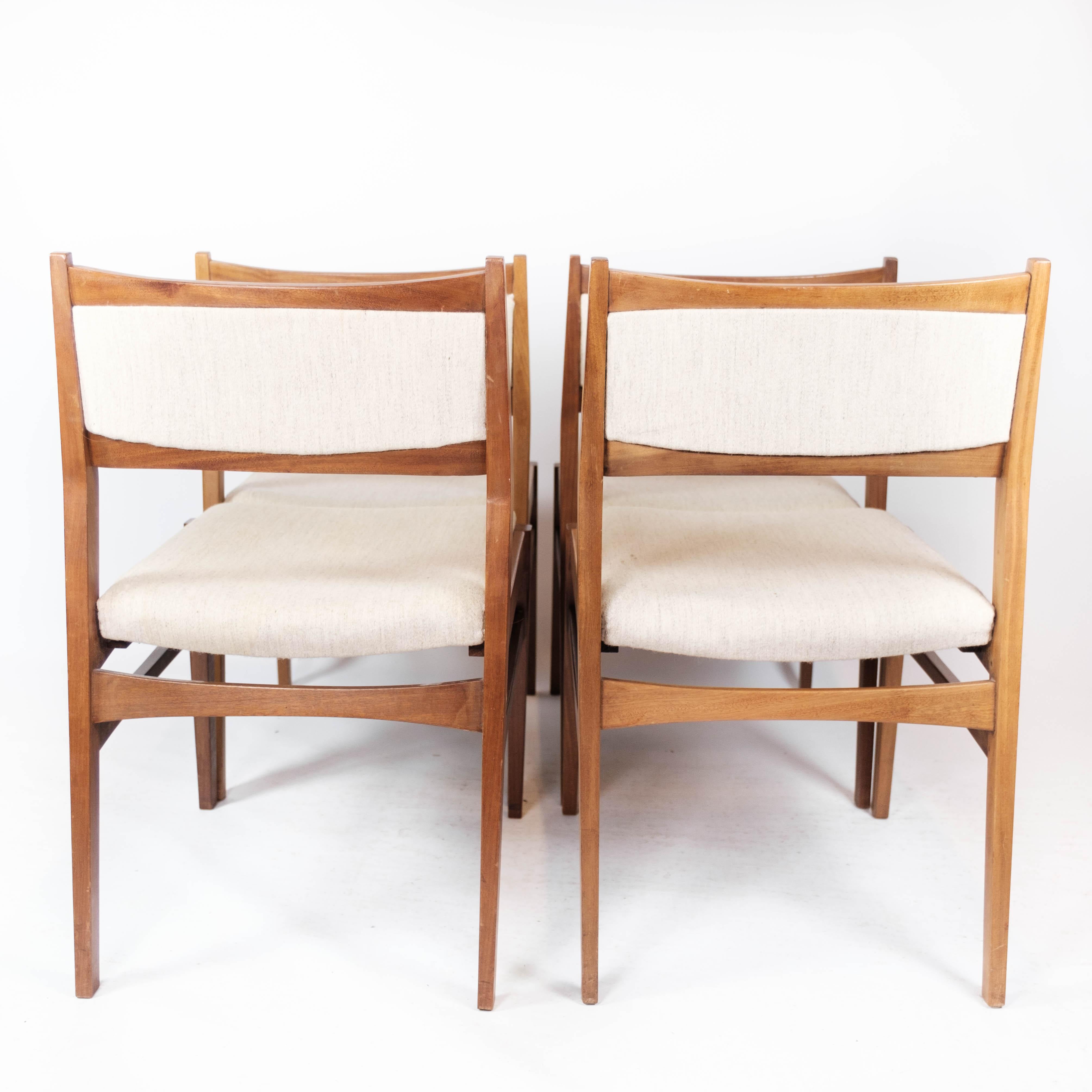 Set of Four Dining Room Chairs in Teak of Danish Design, 1960s 5