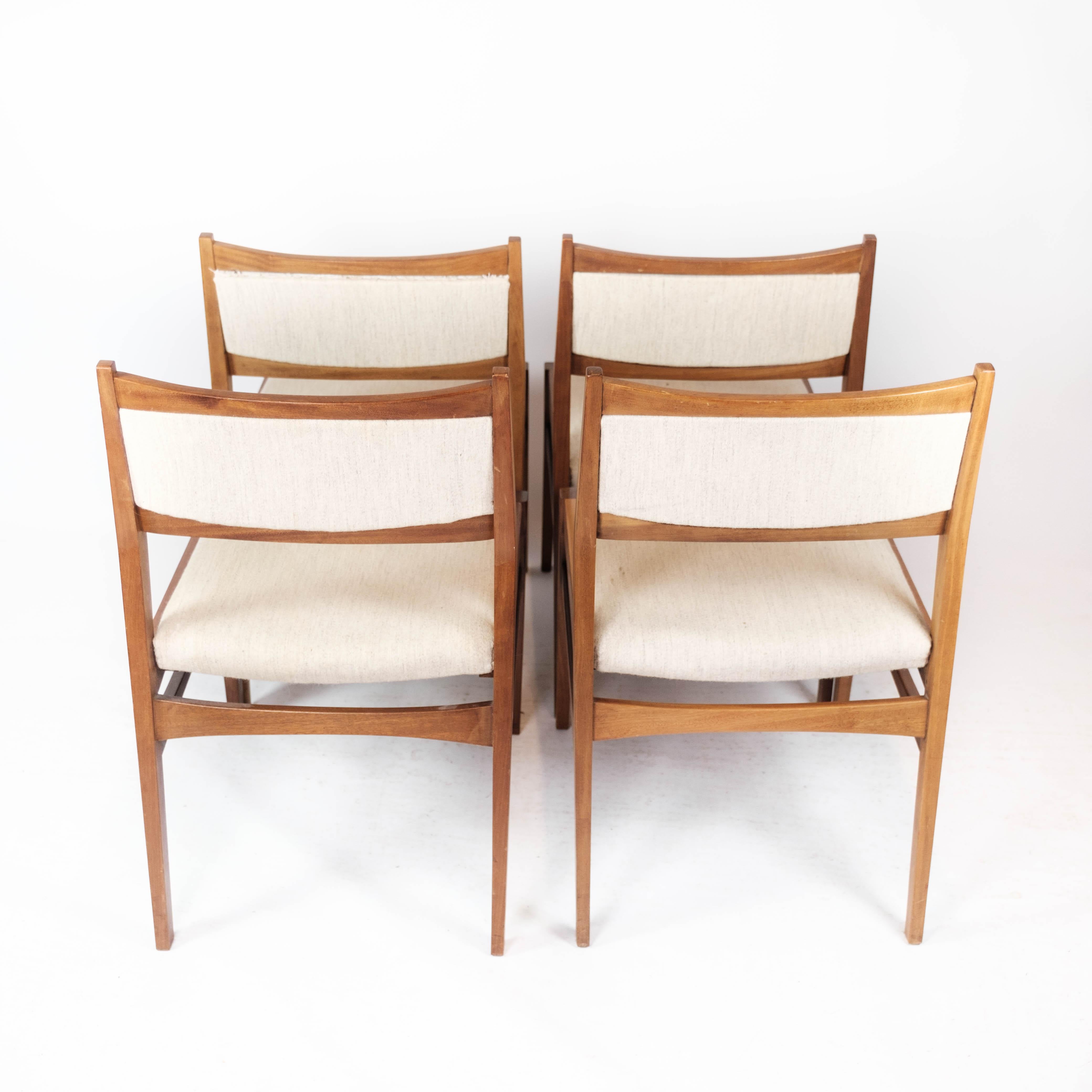 Set of Four Dining Room Chairs in Teak of Danish Design, 1960s 6