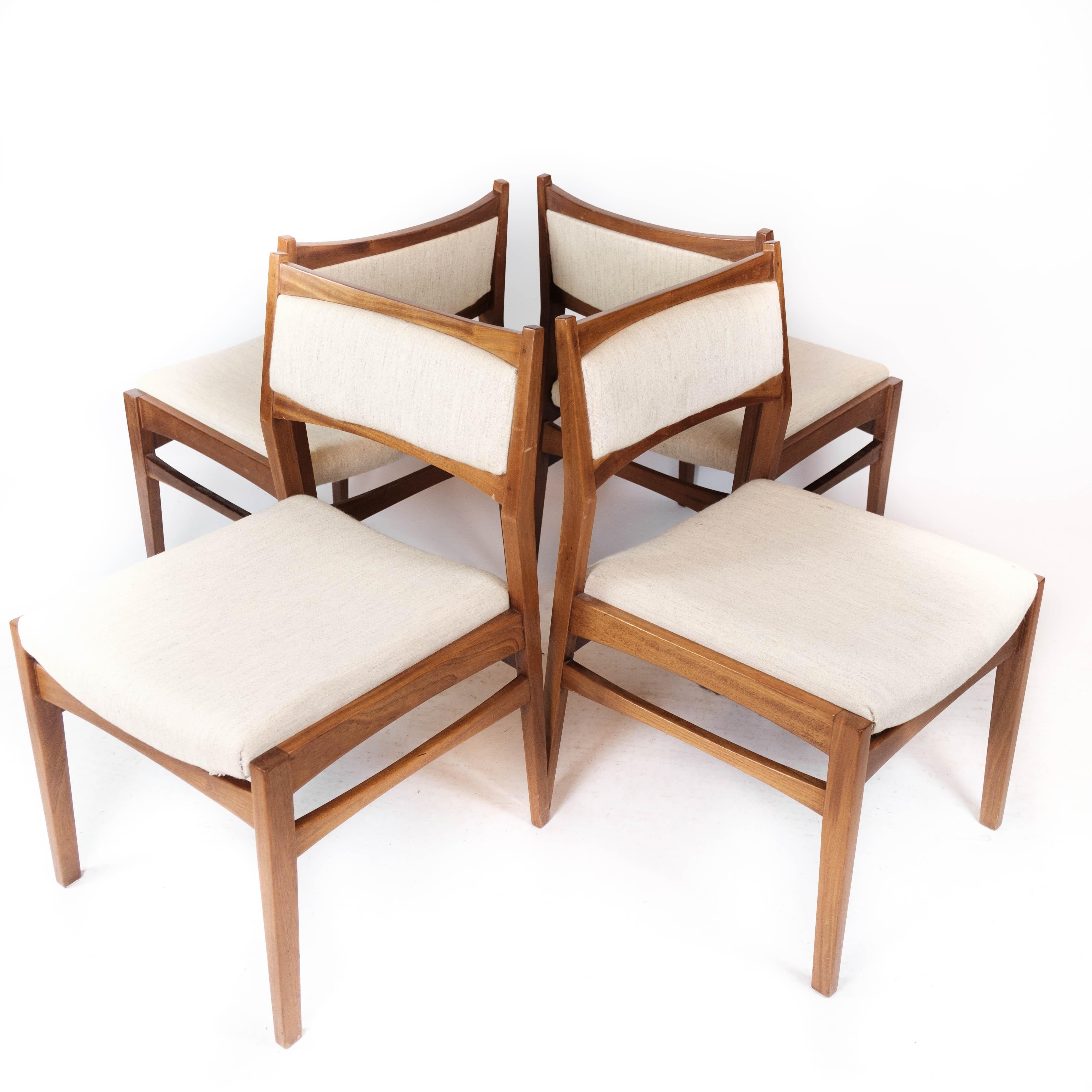 Set of Four Dining Room Chairs in Teak of Danish Design, 1960s 8