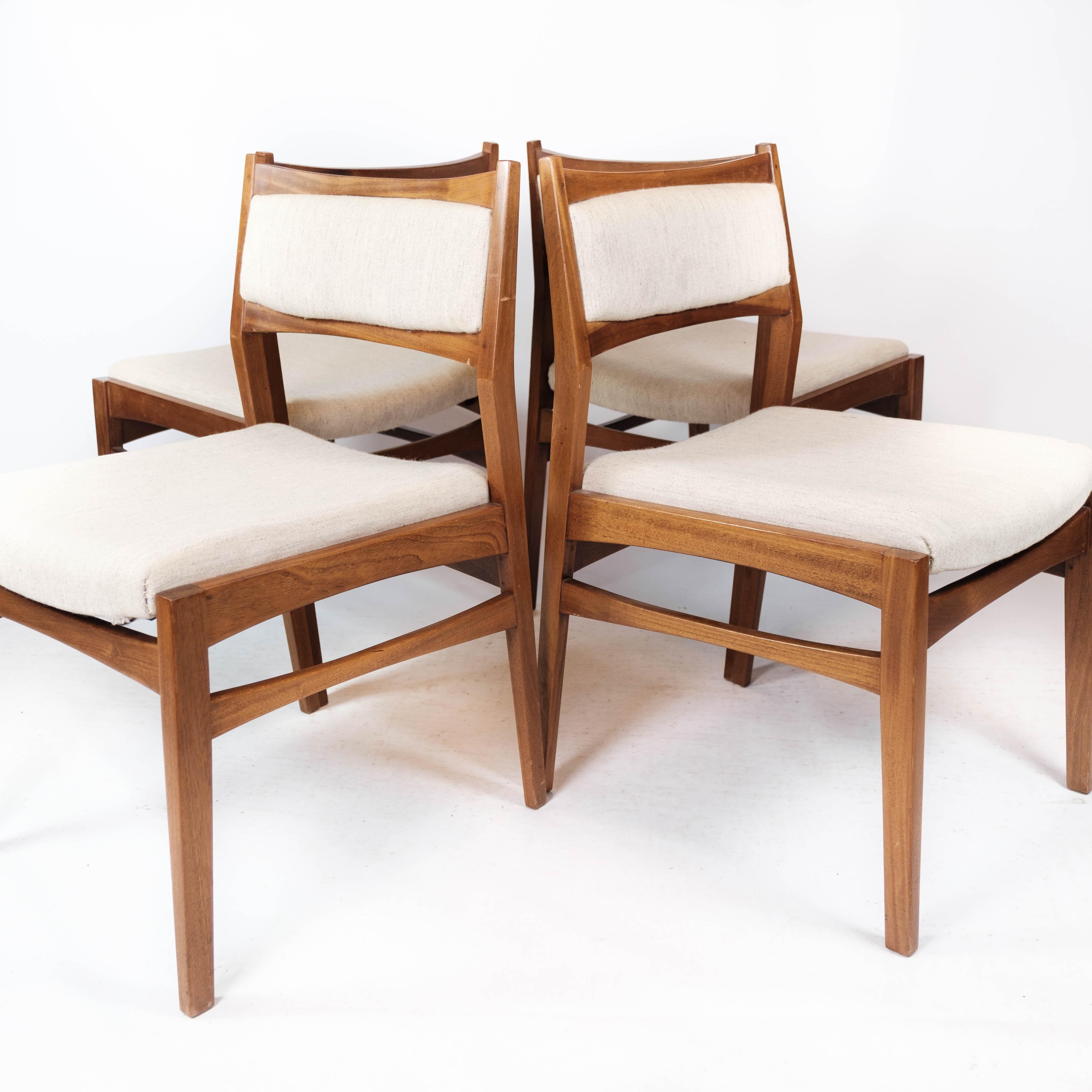 Set of Four Dining Room Chairs in Teak of Danish Design, 1960s 9