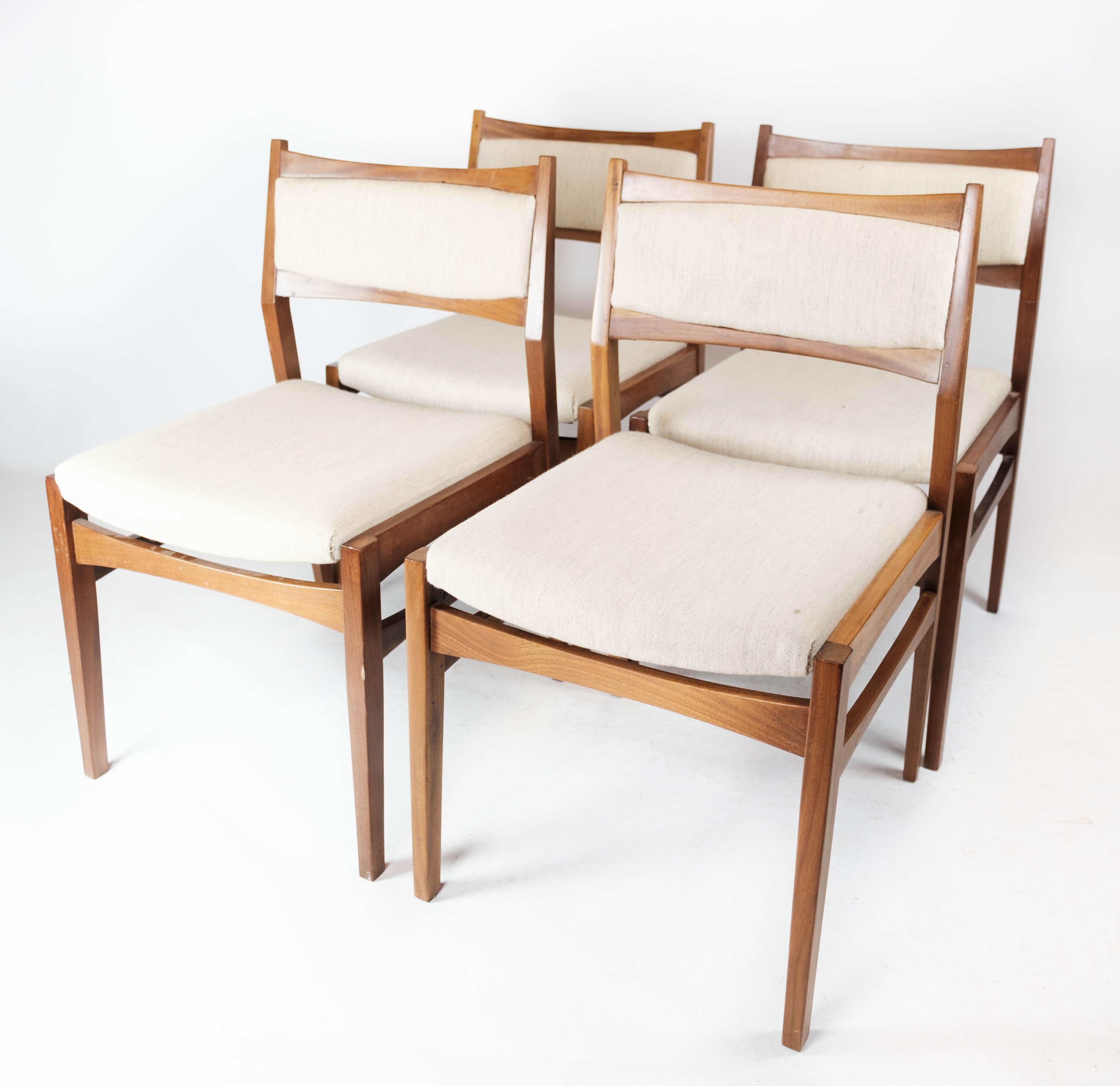 Set of Four Dining Room Chairs in Teak of Danish Design, 1960s 1
