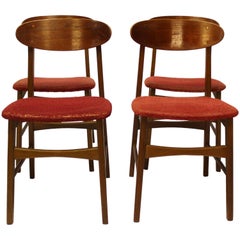 Set of Four Dining Room Chairs in Teak, of Danish Design, 1960s