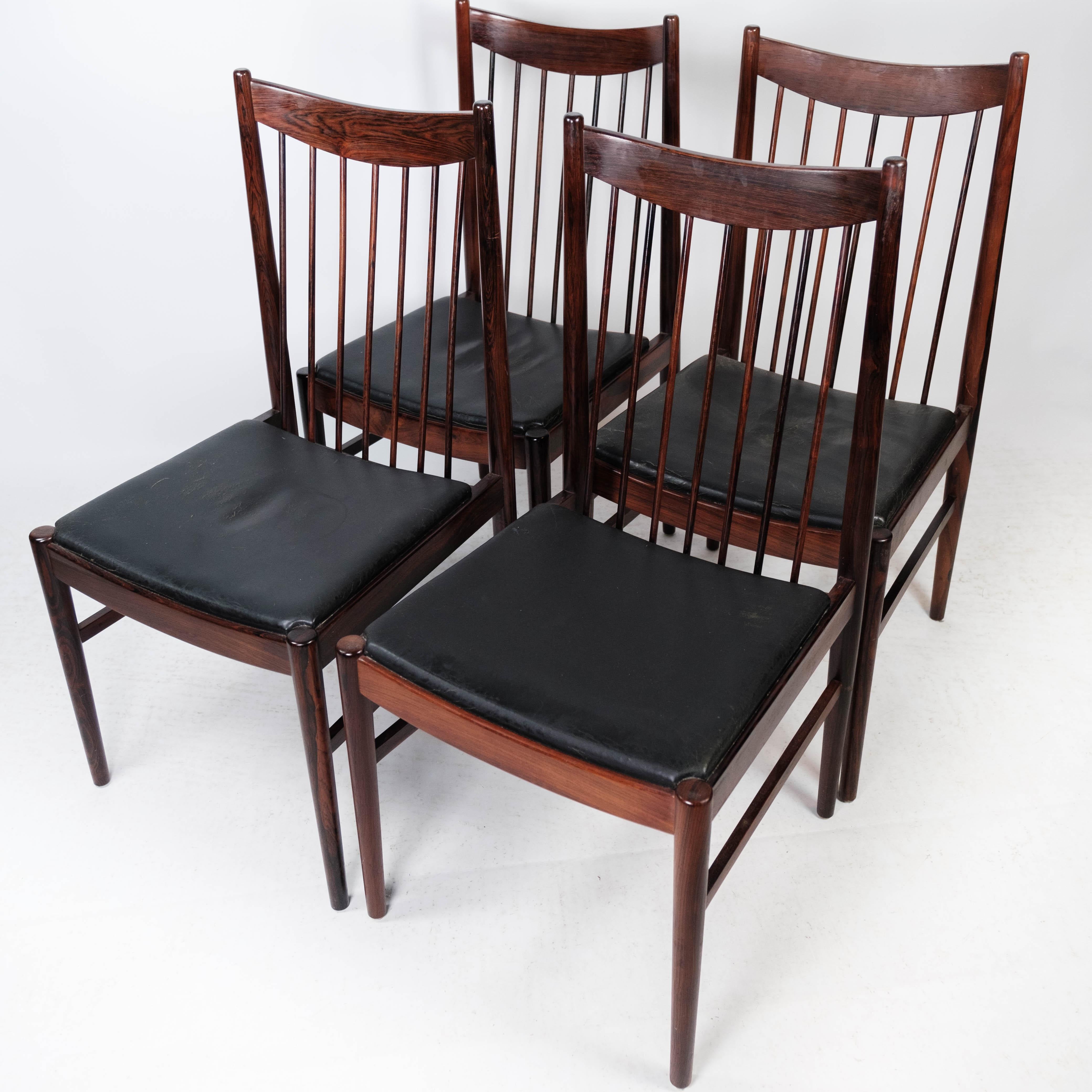 Danish Set of six Dining Room Chairs, Model 422, by Arne Vodder, 1960s
