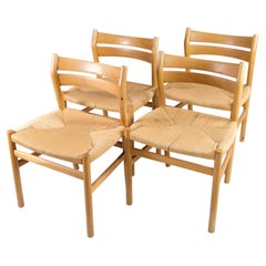 Set of Four Dining Room Chairs, Oak, Model Bm1, Børge Mogensen, 1960