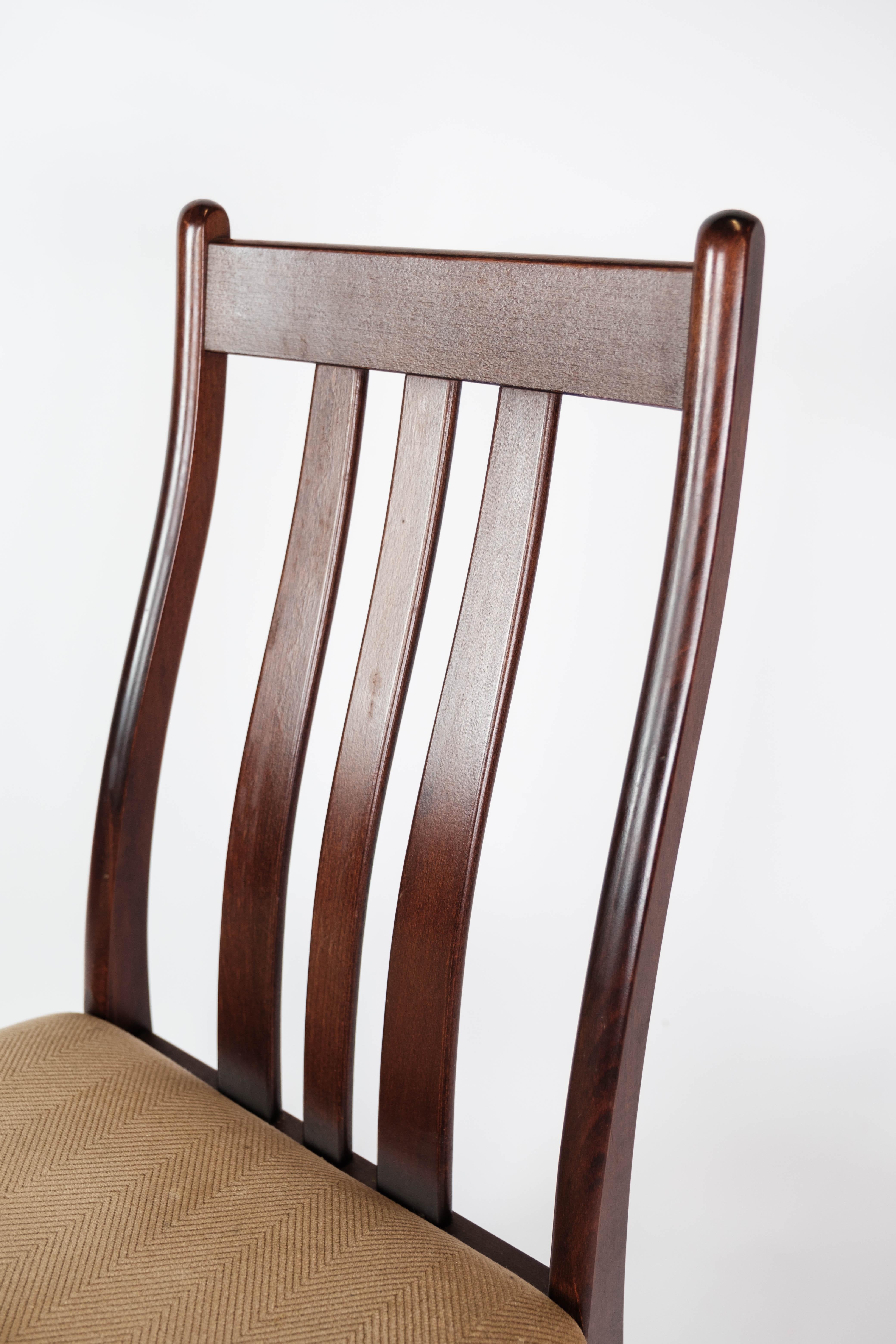 Set of Four Dining Room Chairs Made In Mahogany By Farstrup From 1960s For Sale 5