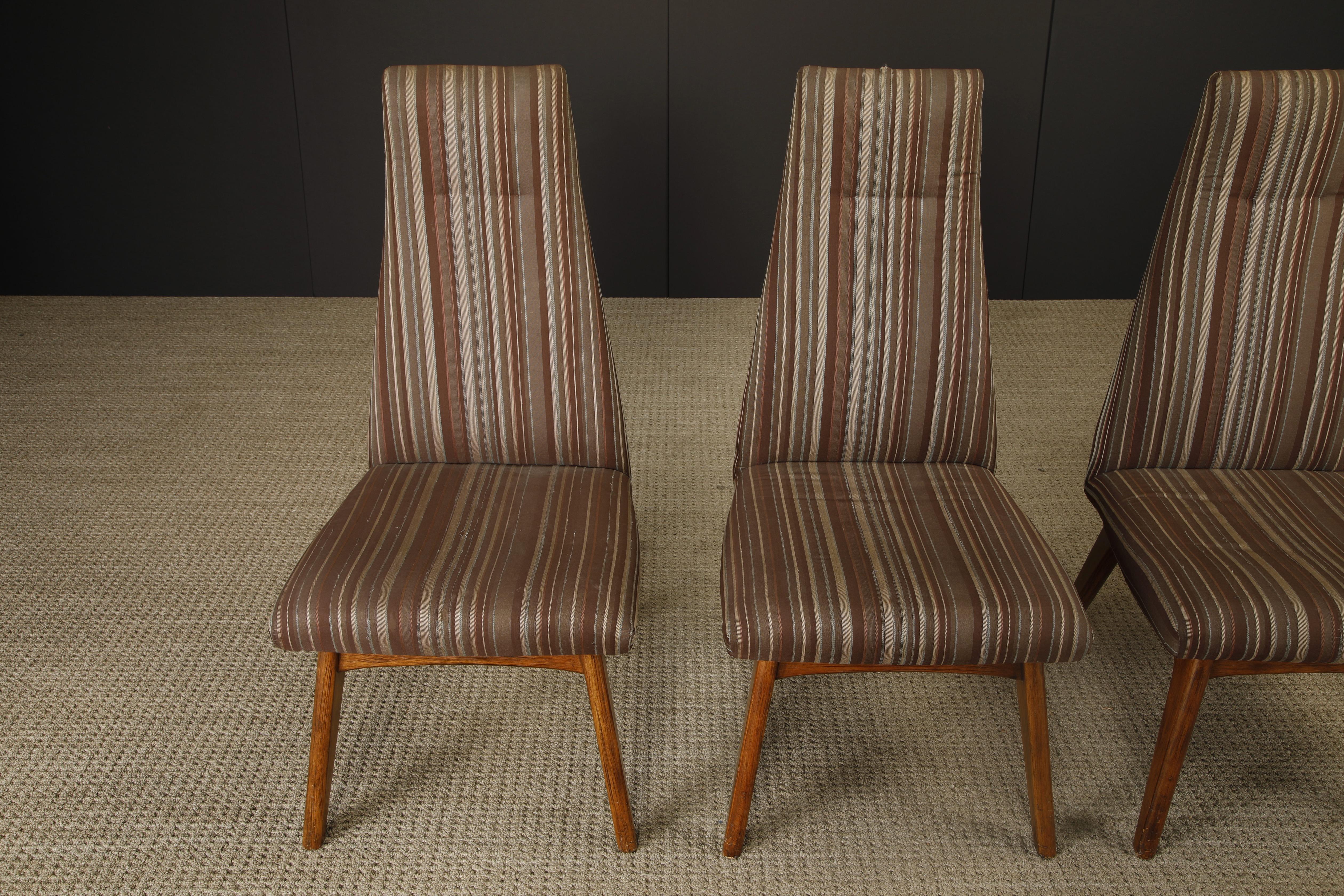 American Set of Four Dining Side Chairs by Adrian Pearsall for Craft Associates, 1960s For Sale
