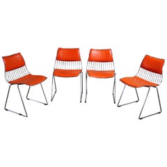 Set of Four Dinner Chairs by Rudi Verelst for Novalux, 1970s