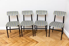 Italian Set of Four Dinning Chairs, Italy circa 1960