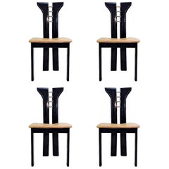 Set of Four Dinning Room Chairs by Cardin, Italy, circa 1950