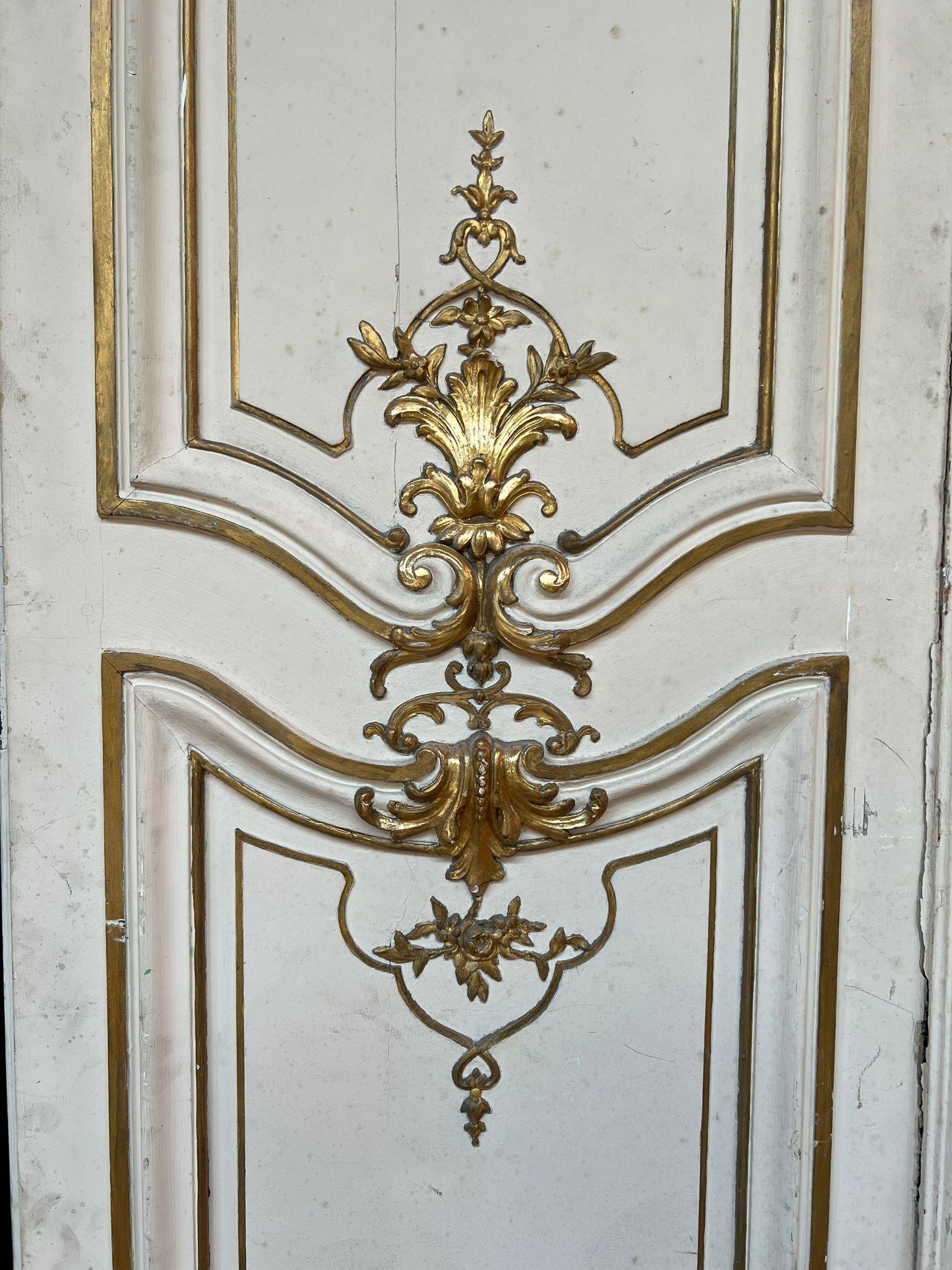 Set of Four Double Louis XVI Style Doors, Early 20th Century For Sale 9