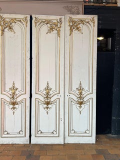 Set of Four Double Louis XVI Style Doors, Early 20th Century
