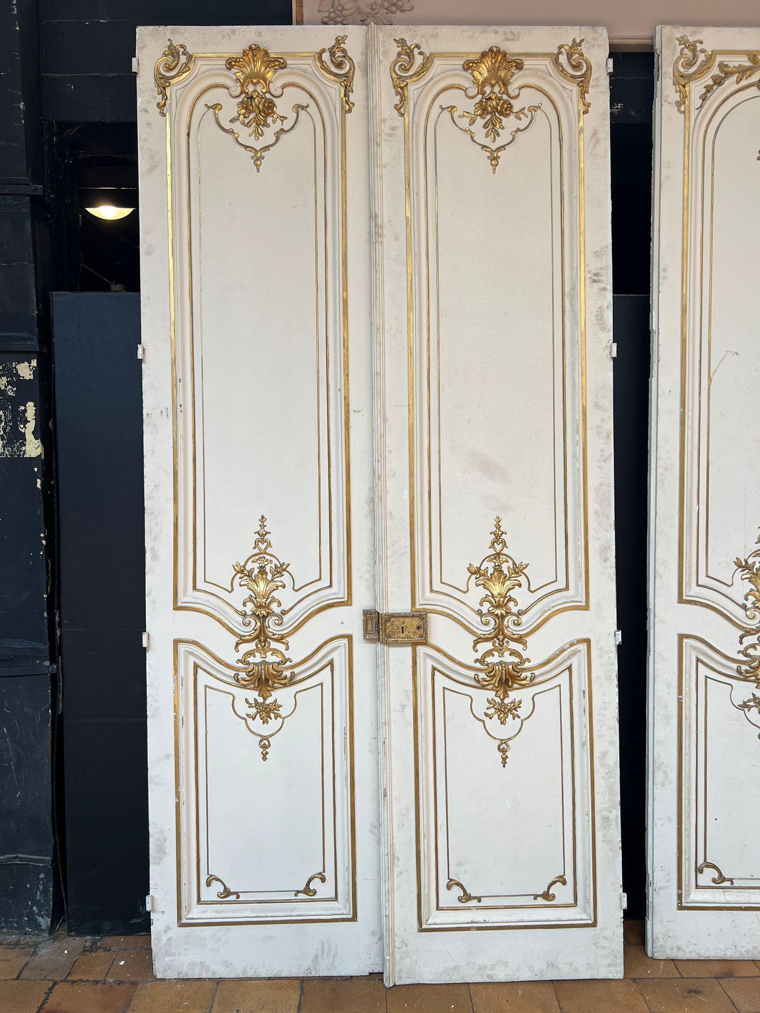 Set of Four Double Louis XVI Style Doors, Early 20th Century For Sale 16