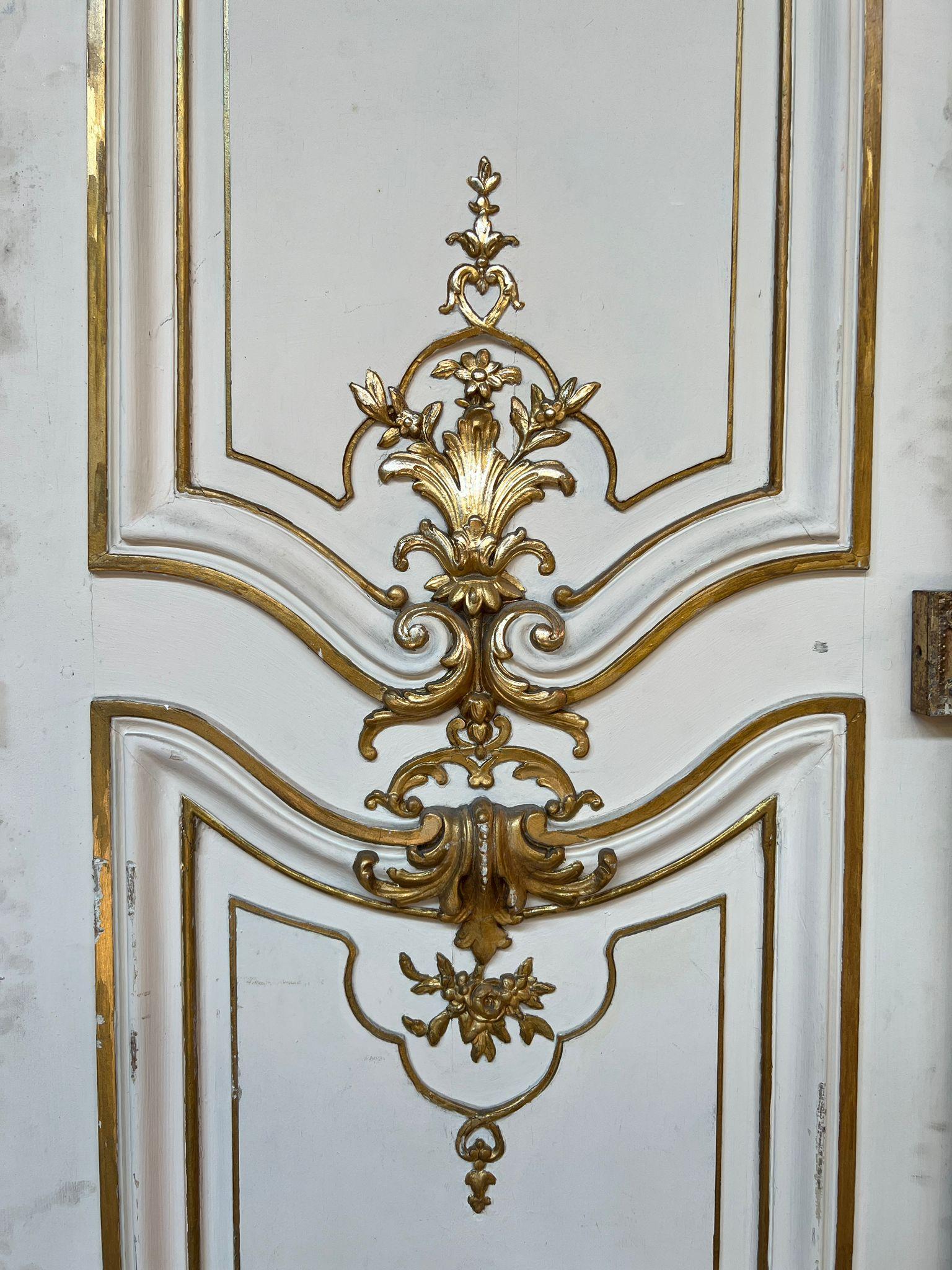 Set of Four Double Louis XVI Style Doors, Early 20th Century For Sale 1