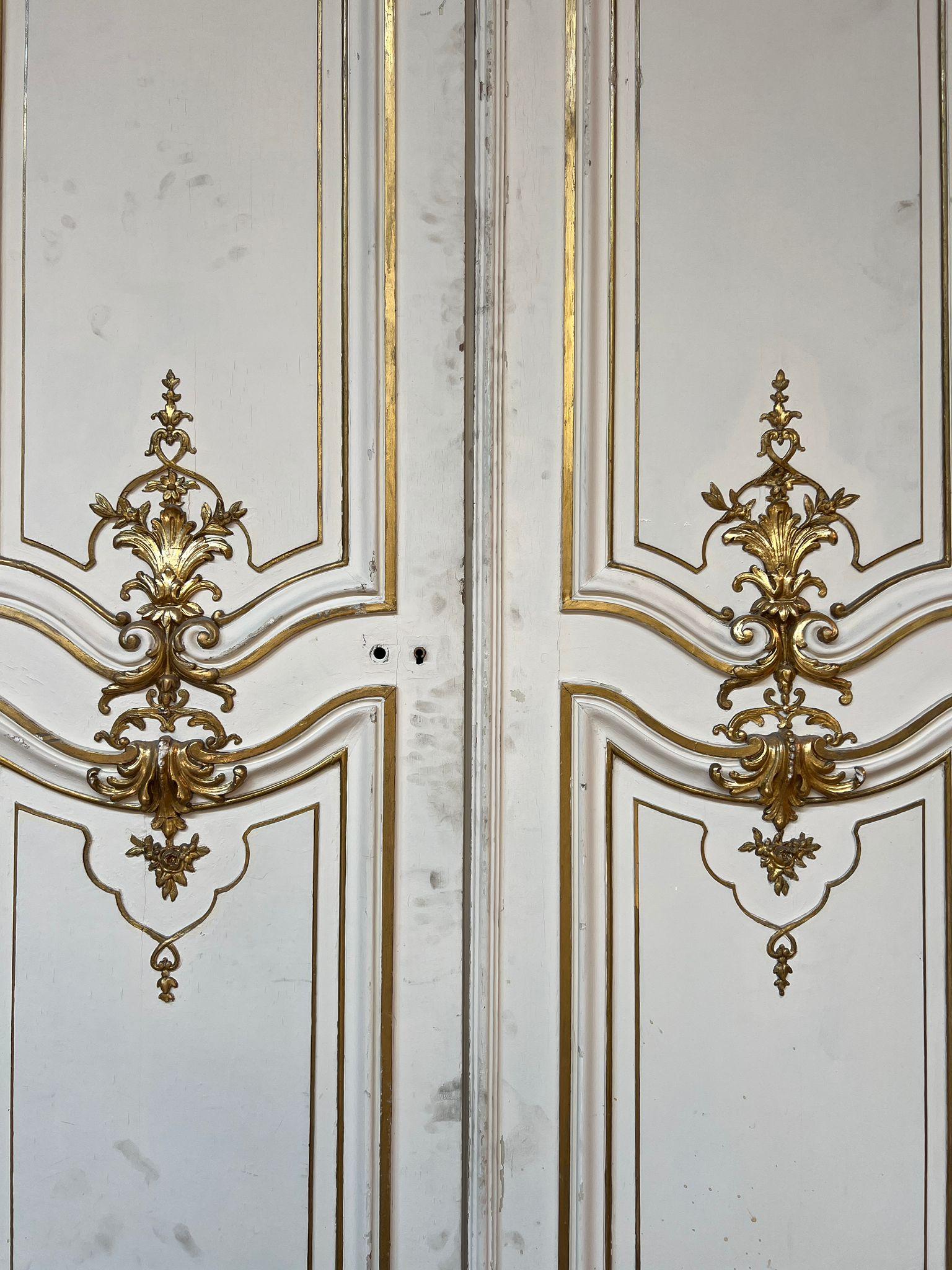 Set of Four Double Louis XVI Style Doors, Early 20th Century For Sale 4