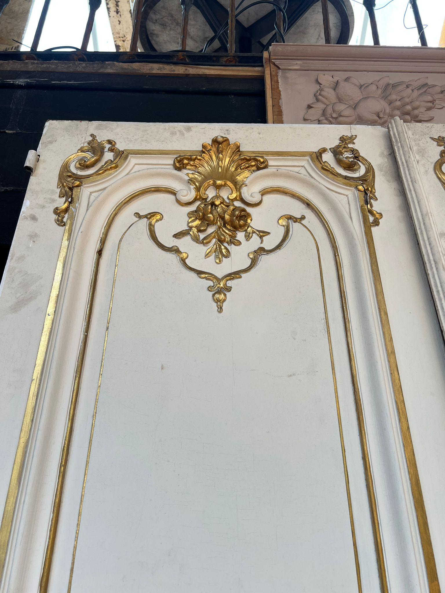Set of Four Double Louis XVI Style Doors, Early 20th Century For Sale 5