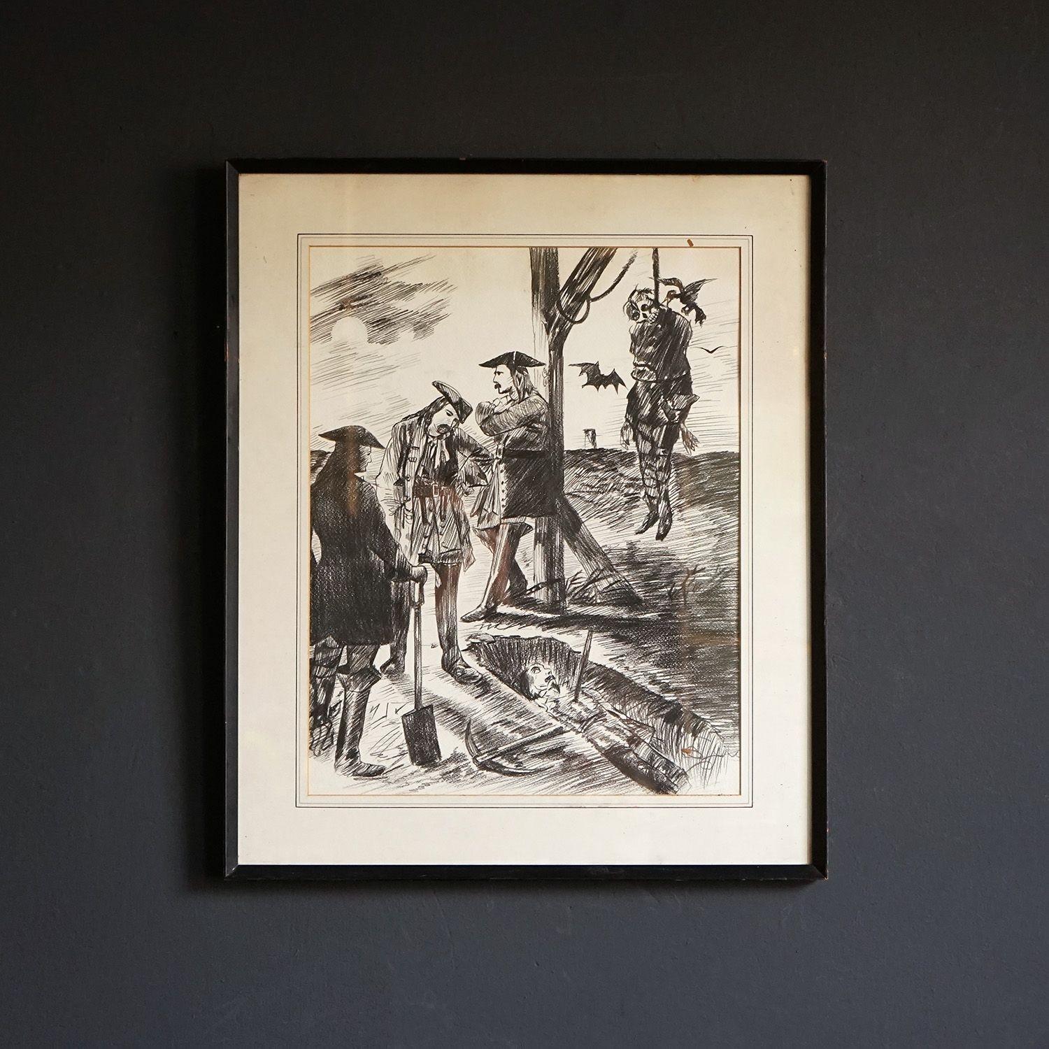 Set von vier Vintage-Zeichnungen, die eine kaiserliche jurierte Schlacht darstellen, 20. Jahrhundert im Angebot 7