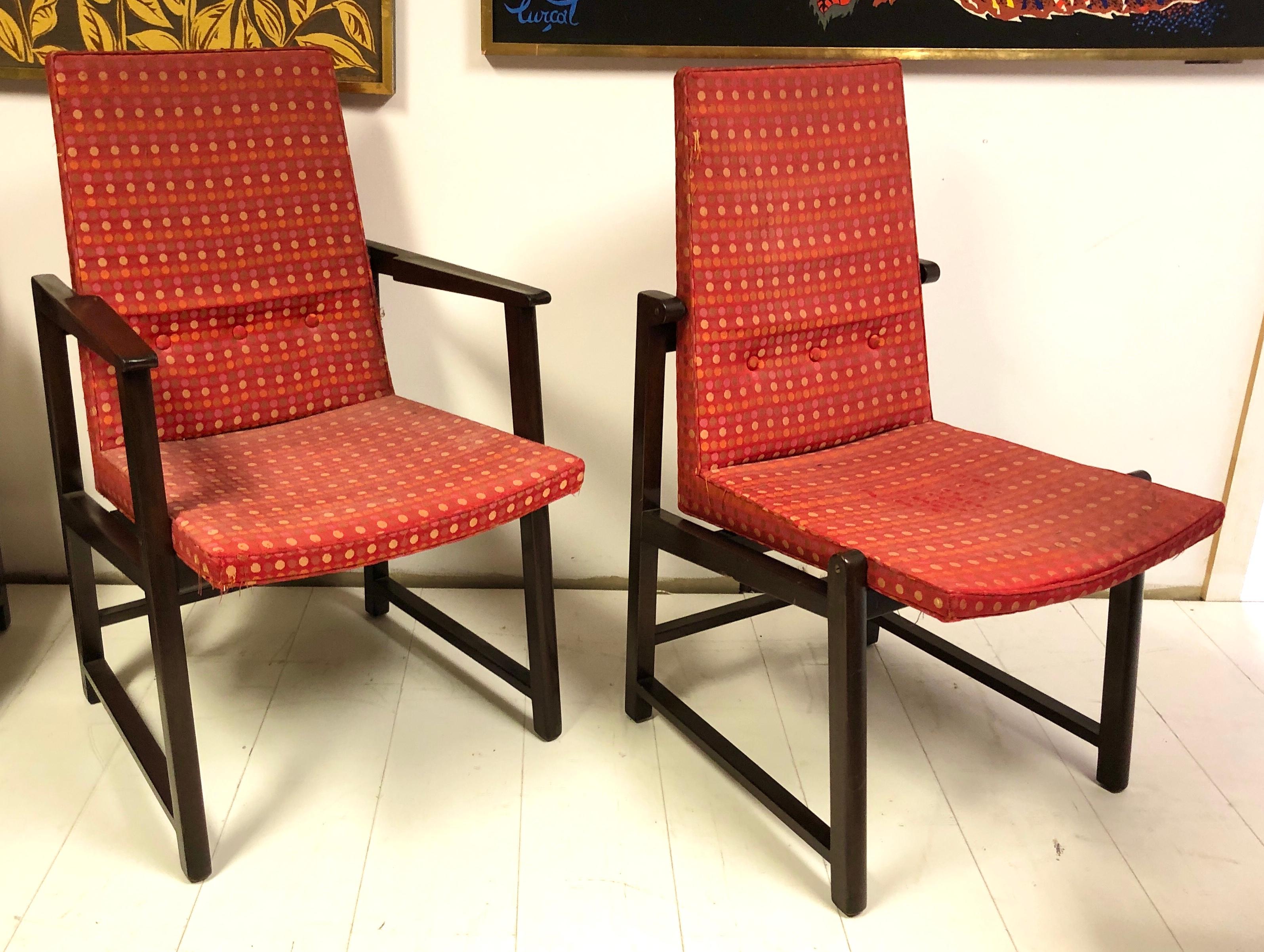Set of Four Dunbar Side Chairs For Sale 4