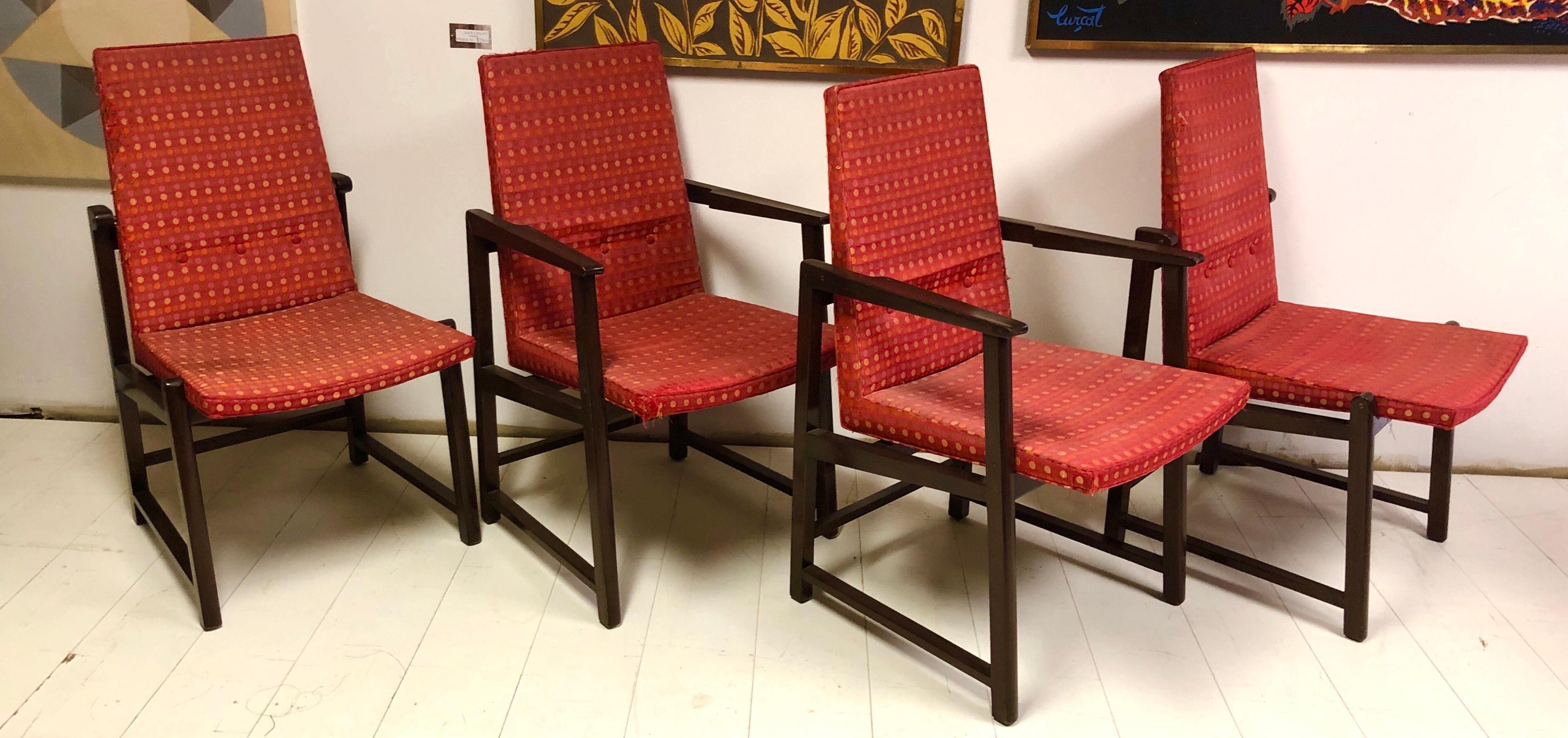 Set of Four Dunbar Side Chairs For Sale 9