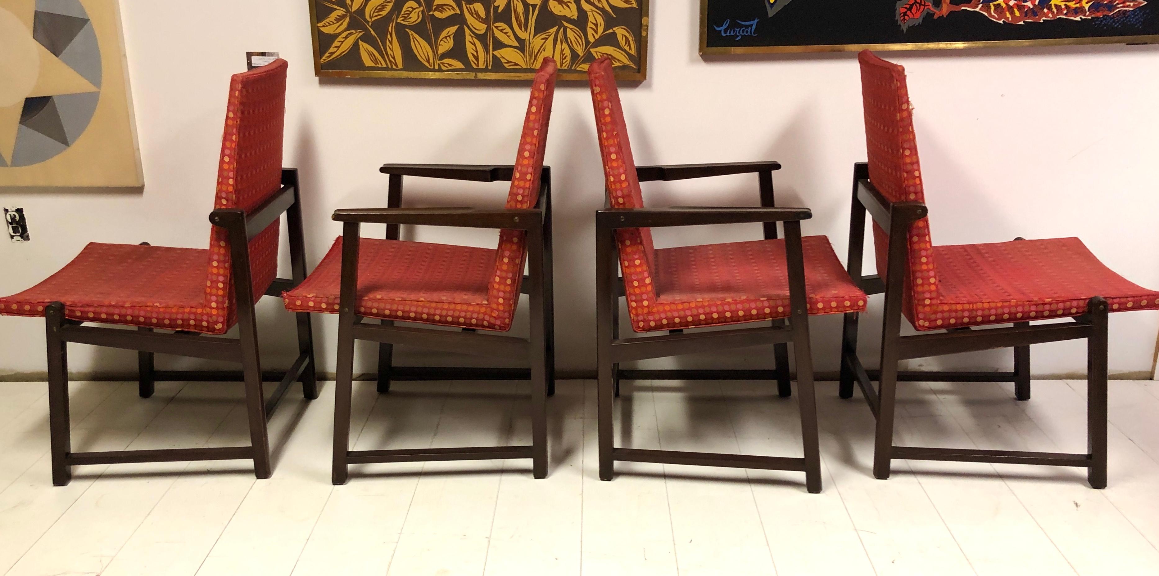 American Set of Four Dunbar Side Chairs For Sale