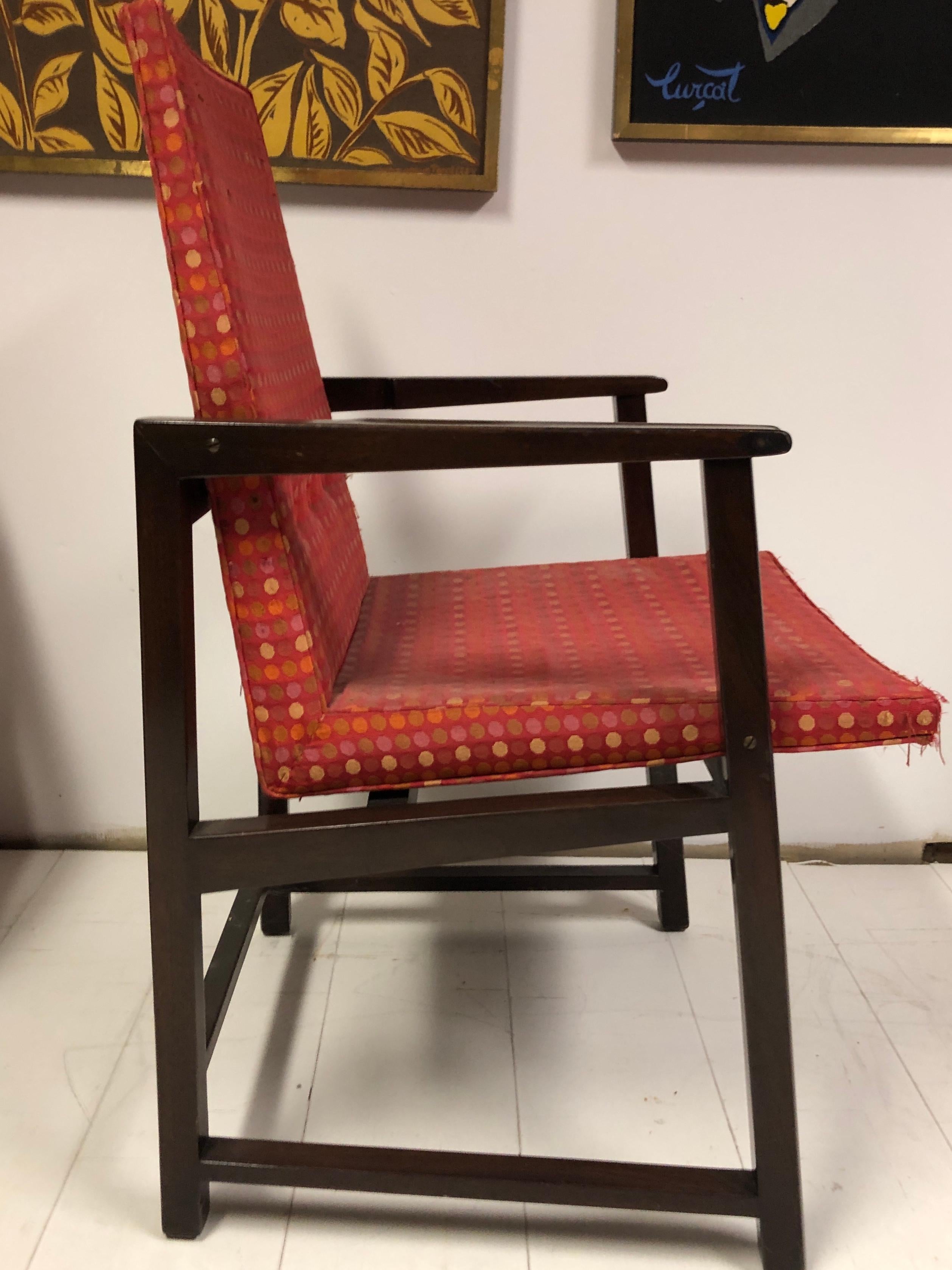 Mahogany Set of Four Dunbar Side Chairs For Sale