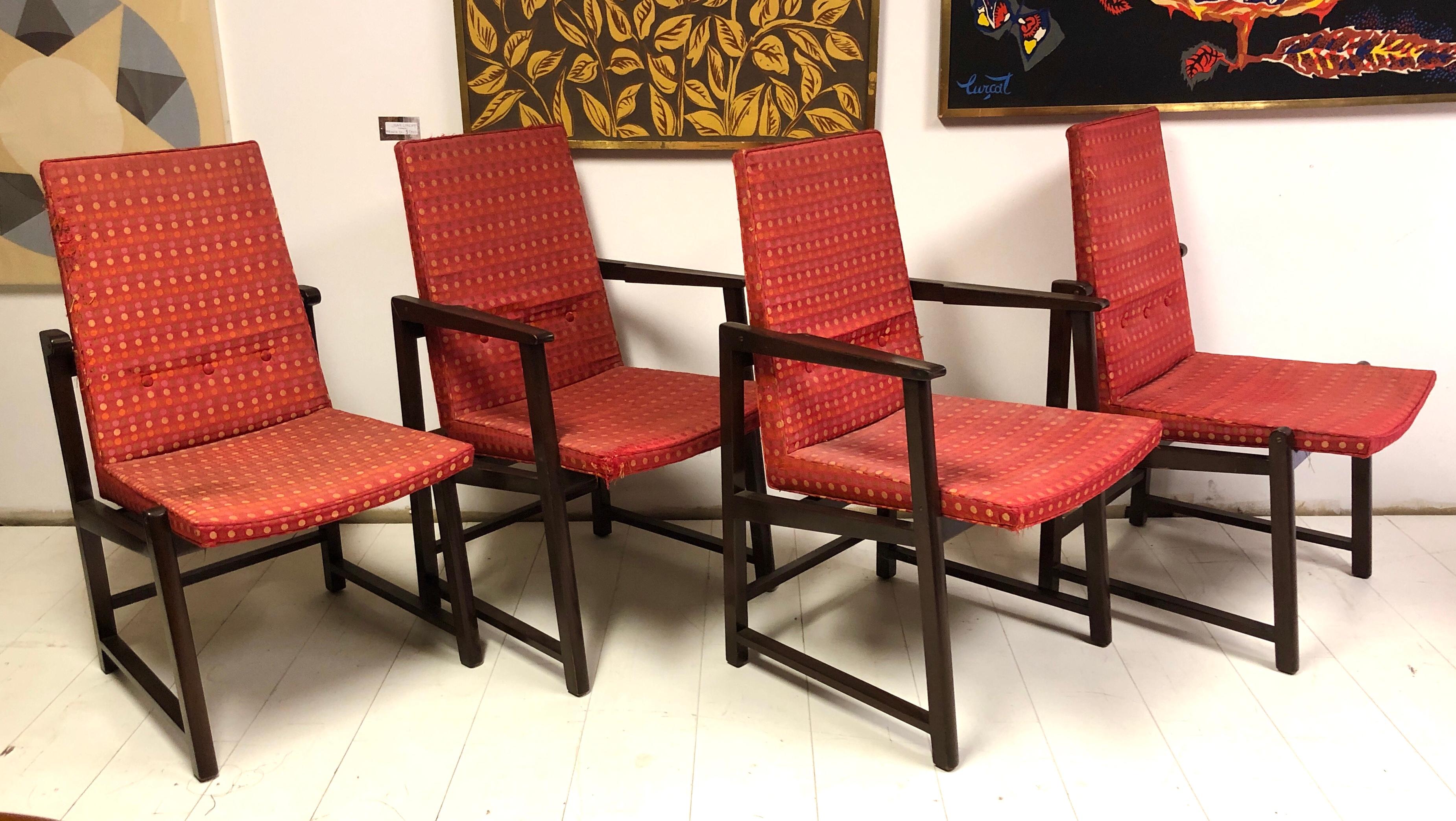 Set of Four Dunbar Side Chairs For Sale 2