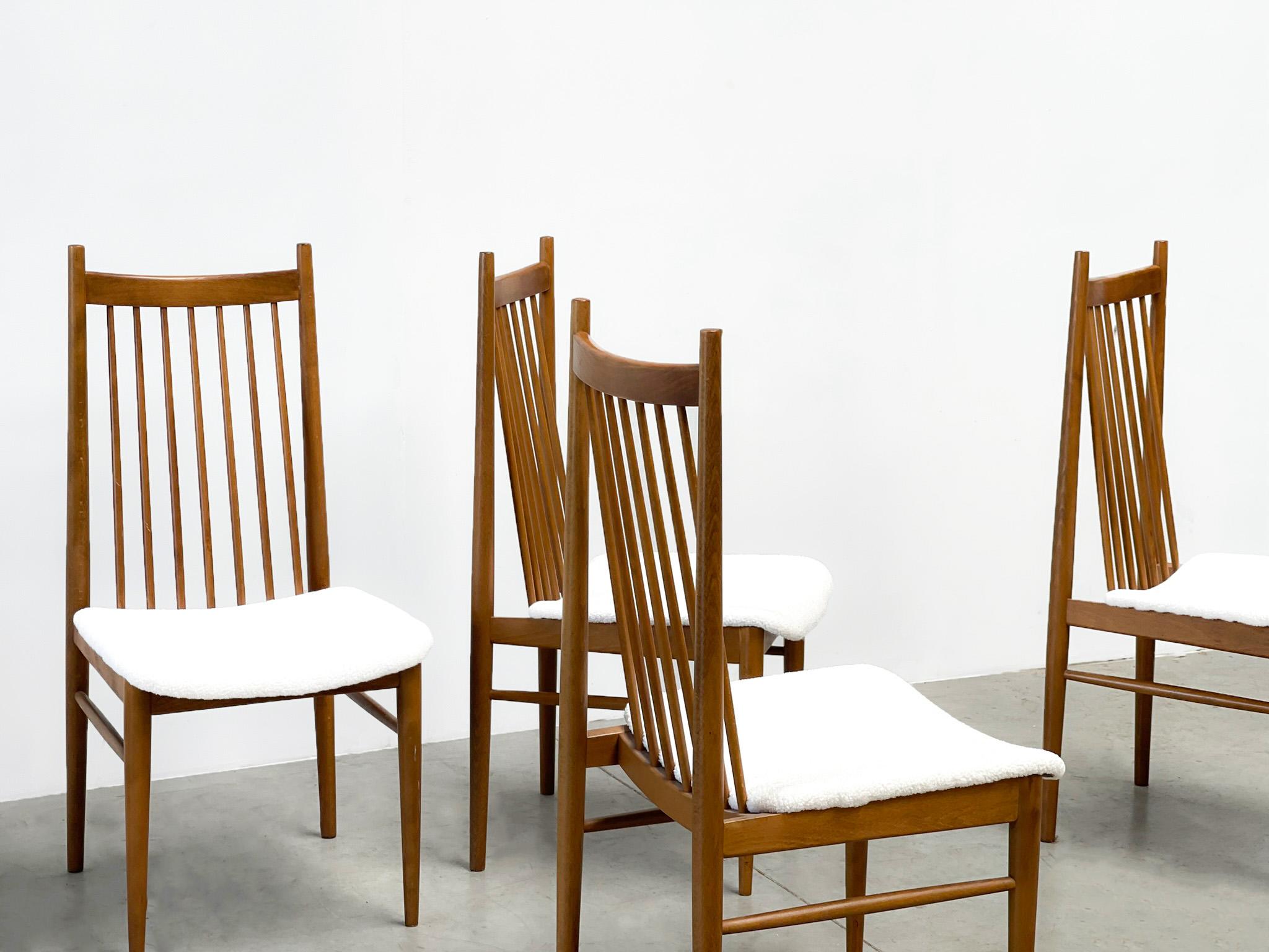 Set of four Dutch dining chairs For Sale 1