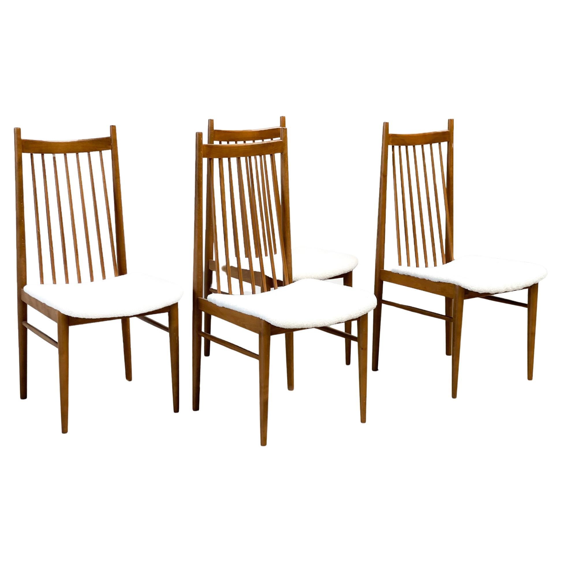 Set of four Dutch dining chairs For Sale