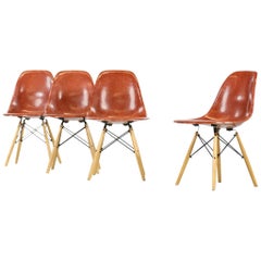 Set of Four Eames DSW for Modernica, Dining Chairs